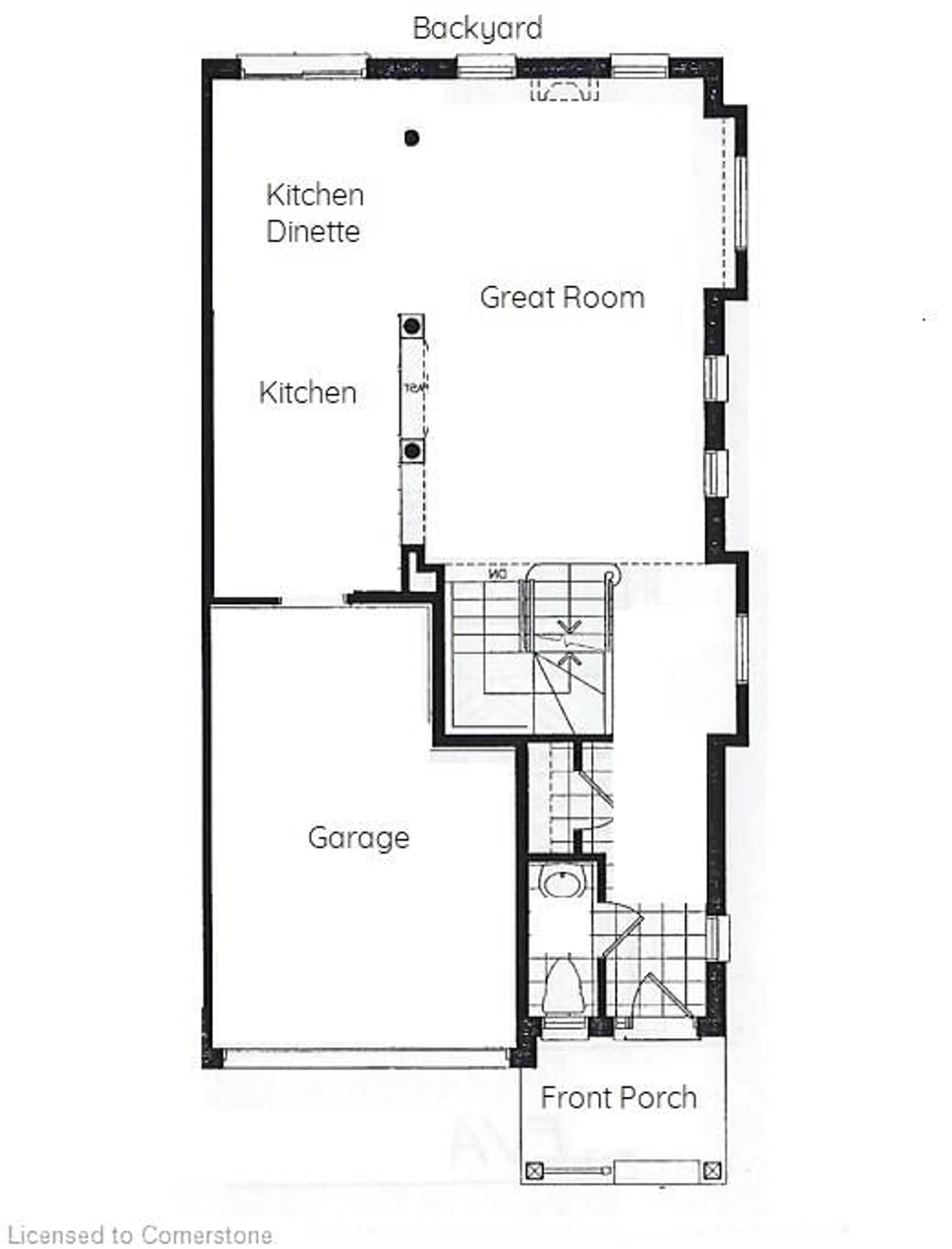 Floor plan for 99 Panabaker Drive Dr #1, Hamilton Ontario L9G 0A3