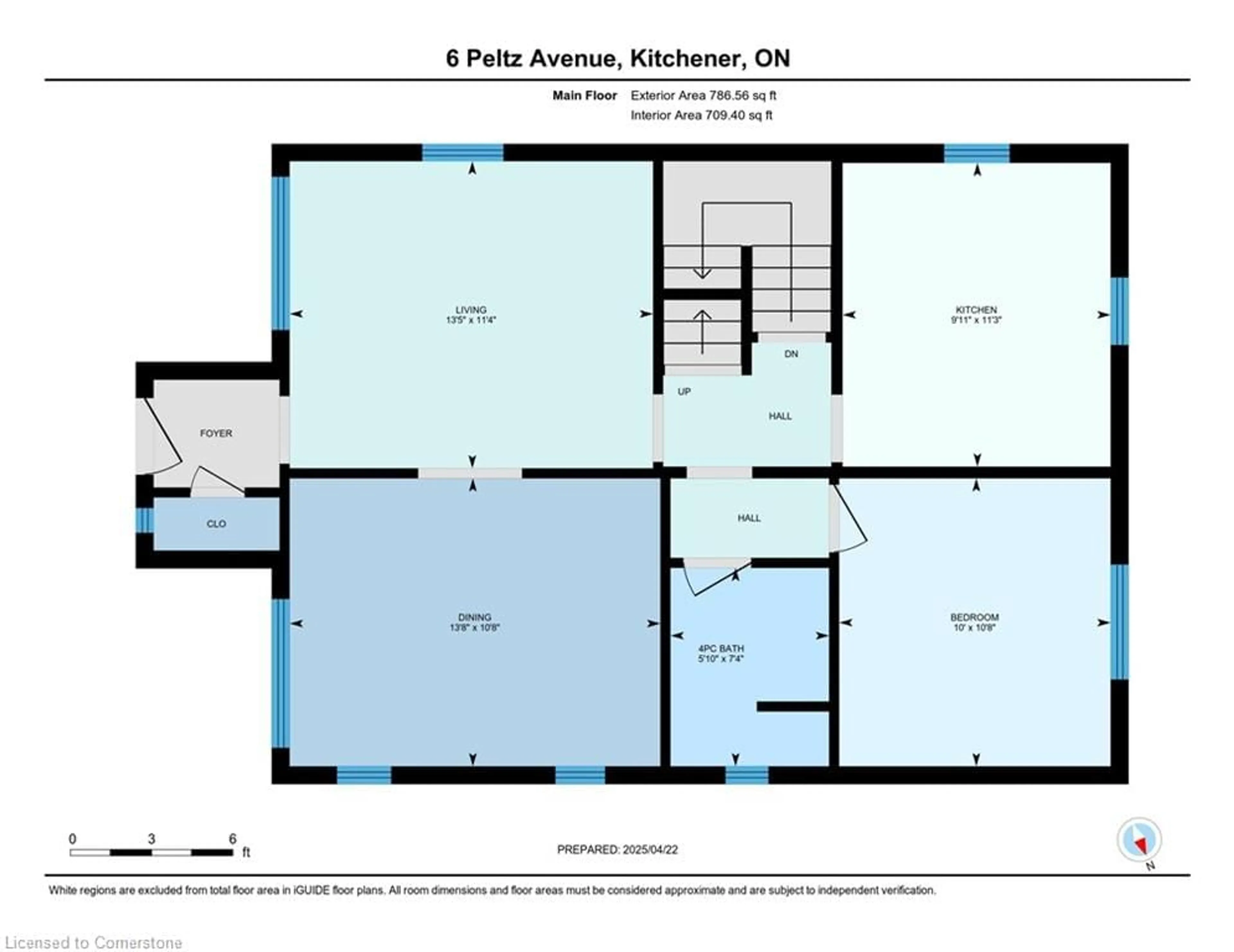 Floor plan for 6 Peltz Ave, Kitchener Ontario N2H 6A5