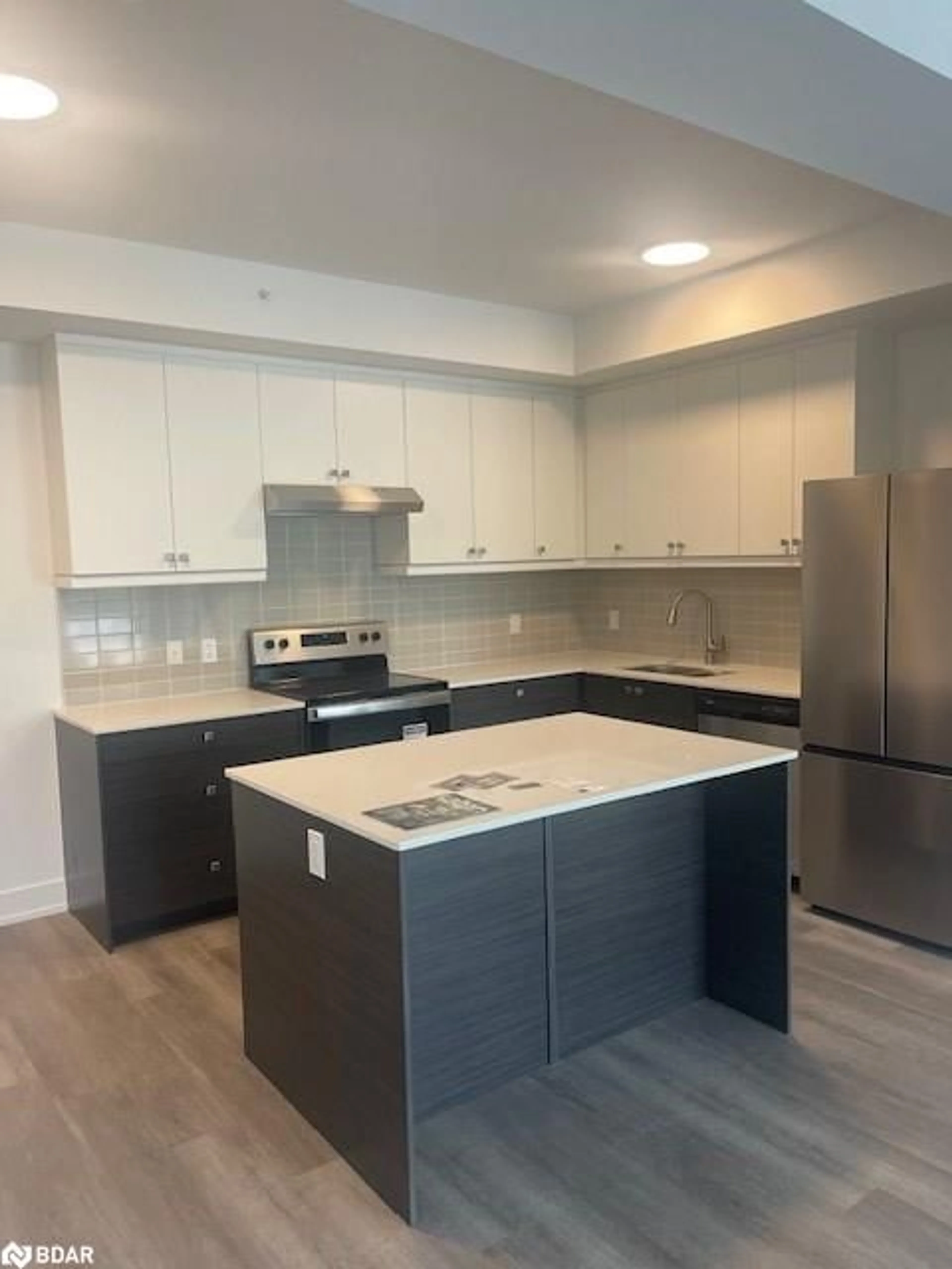 Open concept kitchen, ceramic/tile floor for 19B West St #207, Fenelon Falls Ontario K0M 1N9