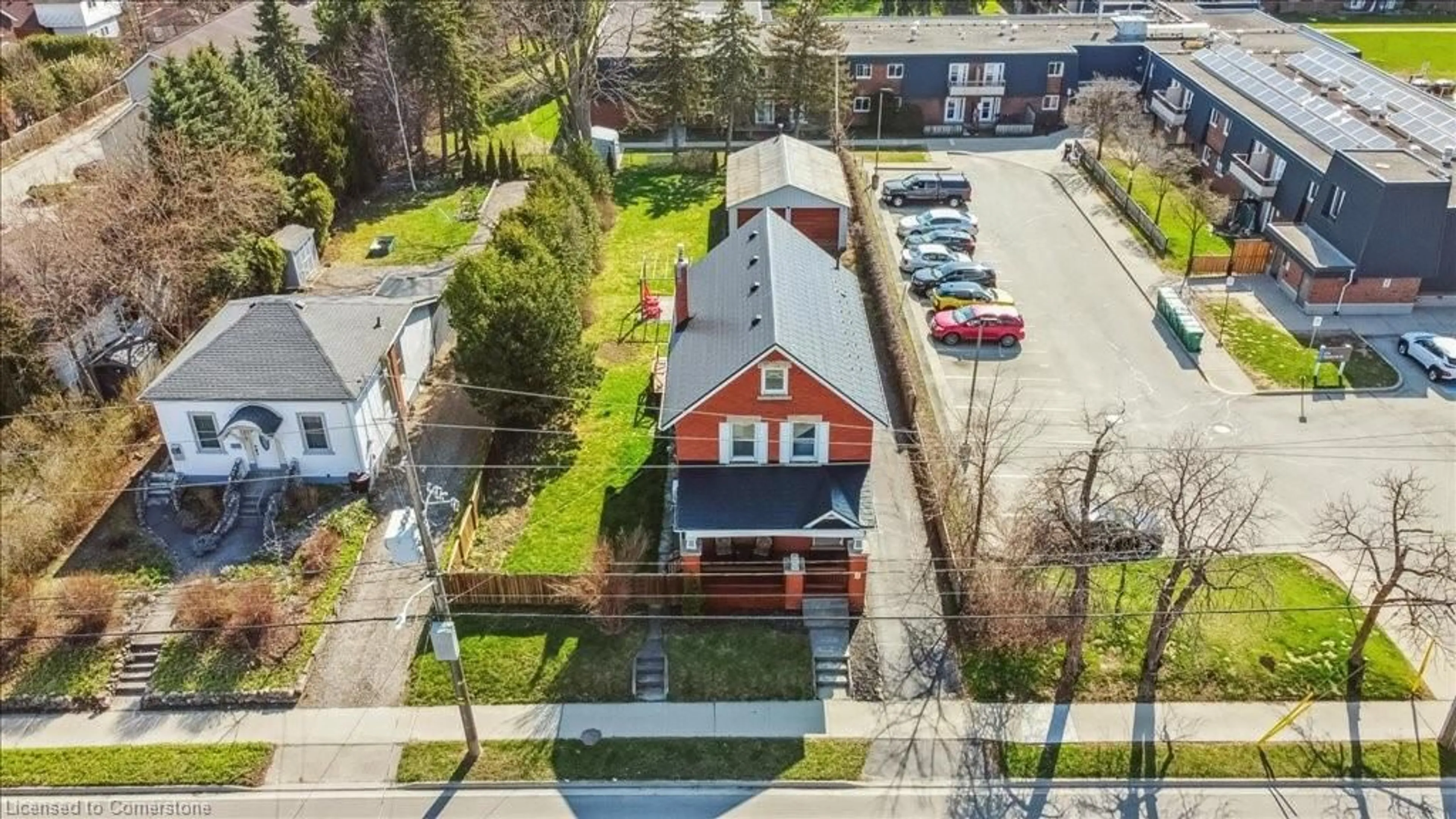 A pic from outside/outdoor area/front of a property/back of a property/a pic from drone, street for 572 Woolwich St, Guelph Ontario N1H 3Y2