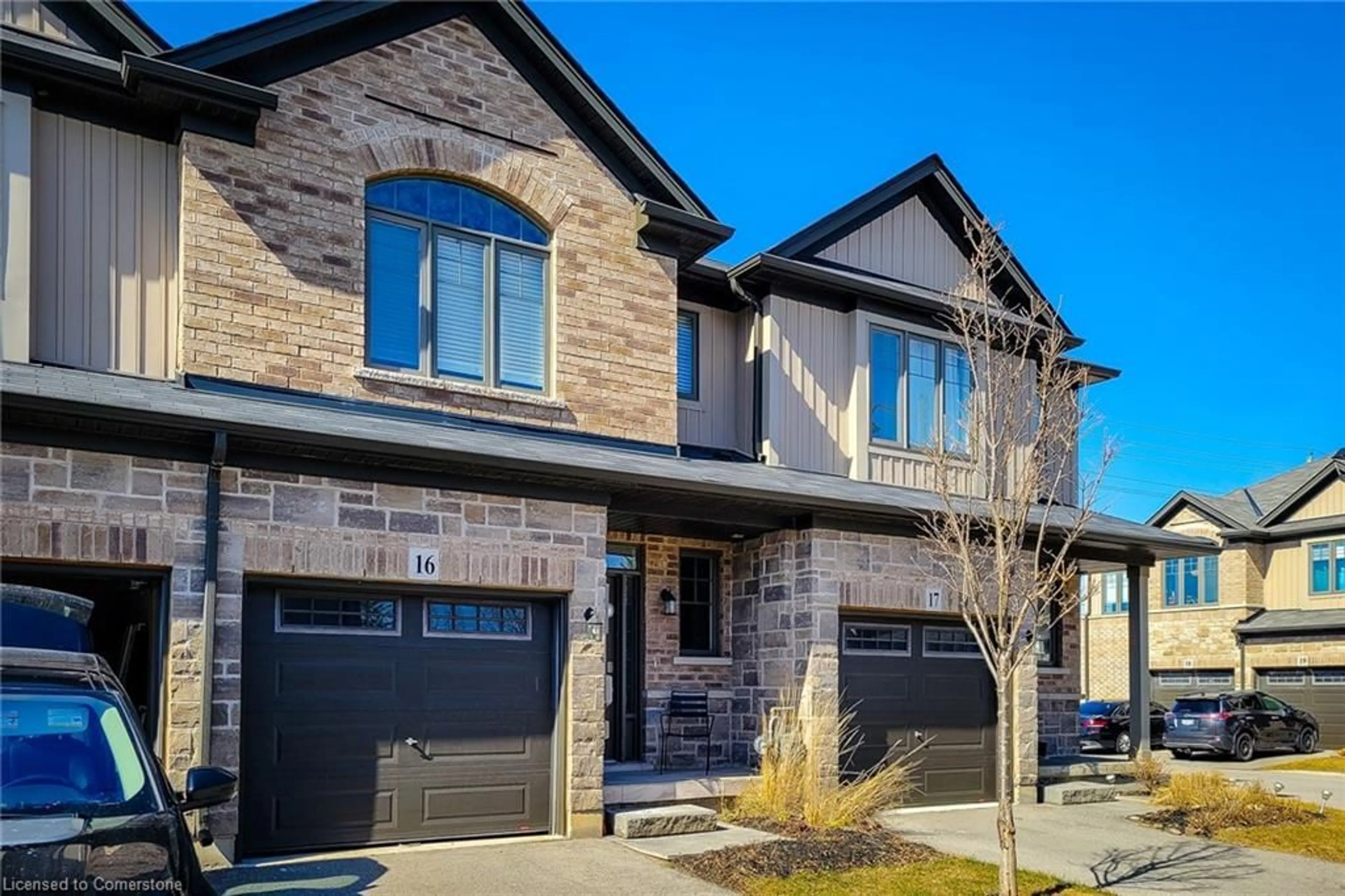 Home with brick exterior material, street for 1 Tom Brown Dr #16, Paris Ontario N3L 0H8