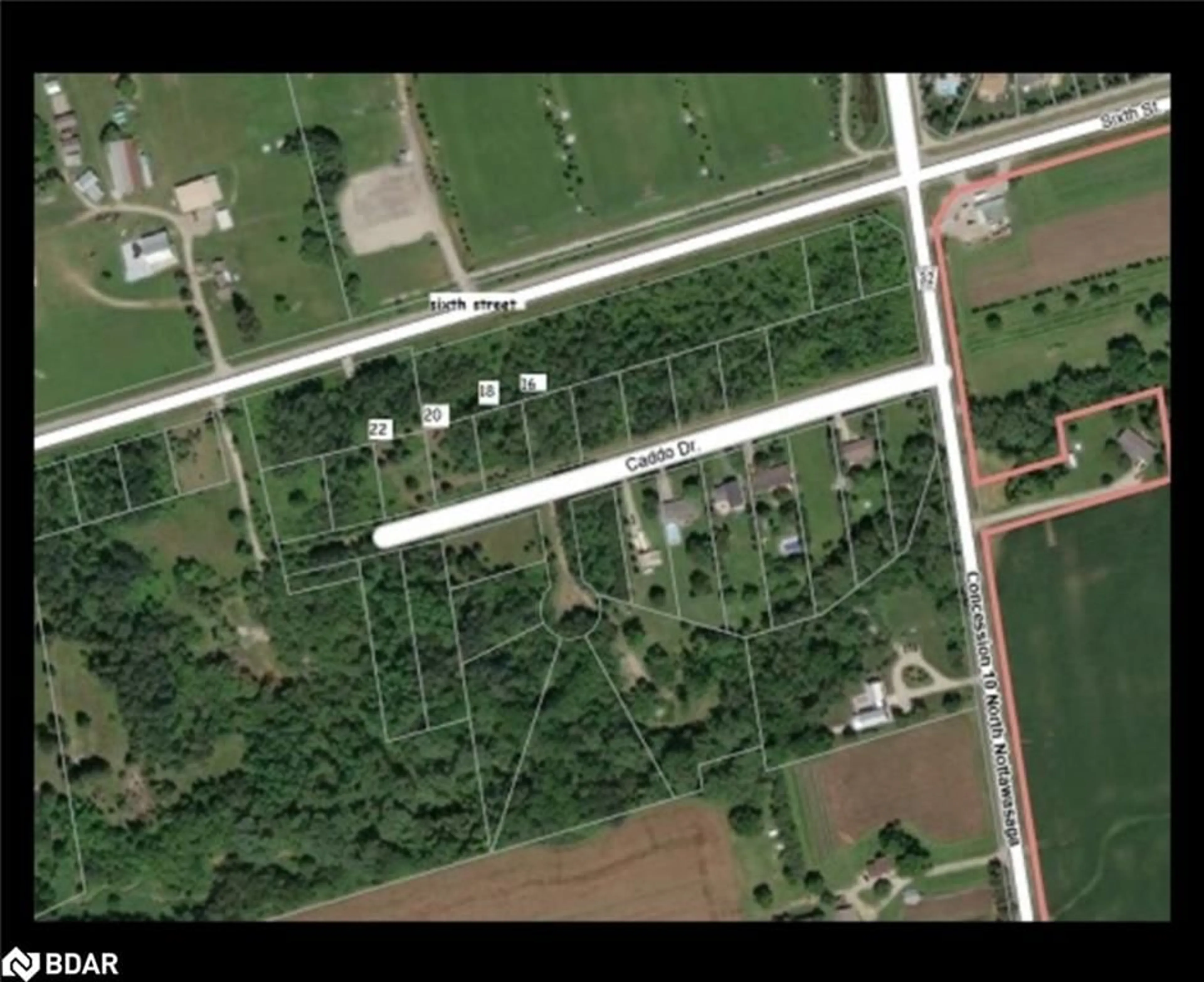 A pic from outside/outdoor area/front of a property/back of a property/a pic from drone, street for 22 Caddo Drive St, Clearview Ontario L9Y 3Y9