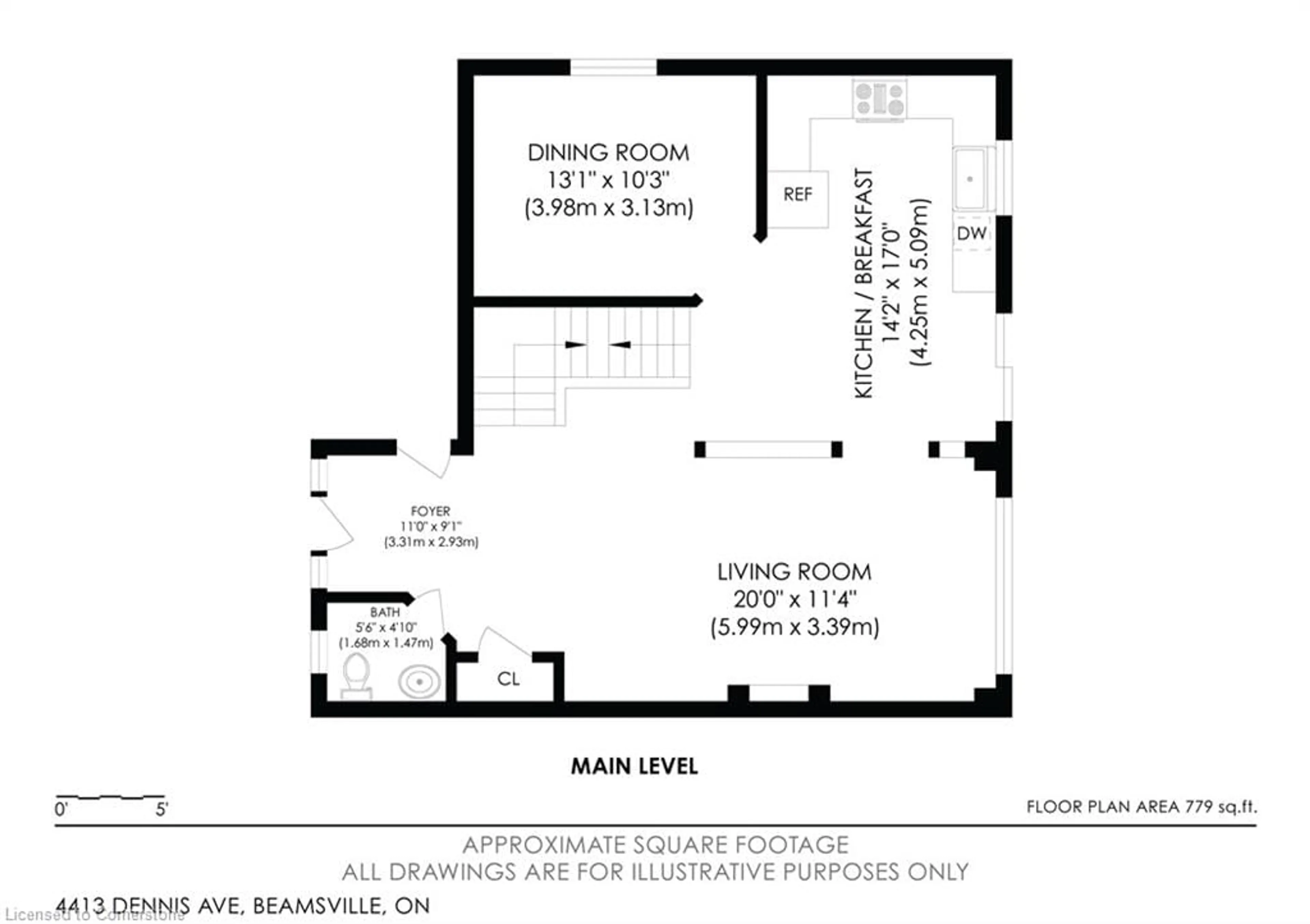 Floor plan for 4413 Dennis Ave, Beamsville Ontario L2J 0E3