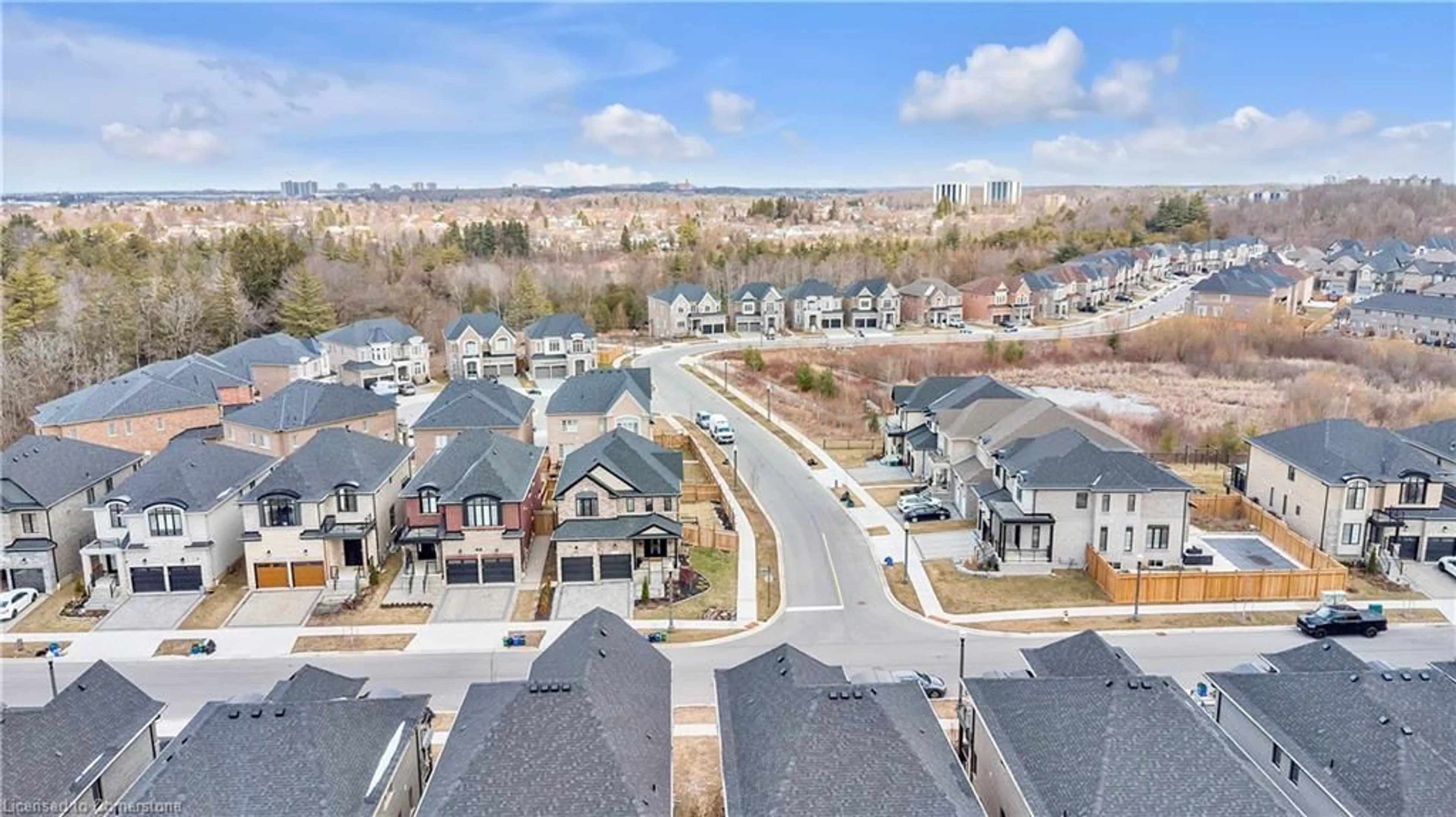 A pic from outside/outdoor area/front of a property/back of a property/a pic from drone, unknown for 36 Hollybrook Trail, Kitchener Ontario N2R 0M5