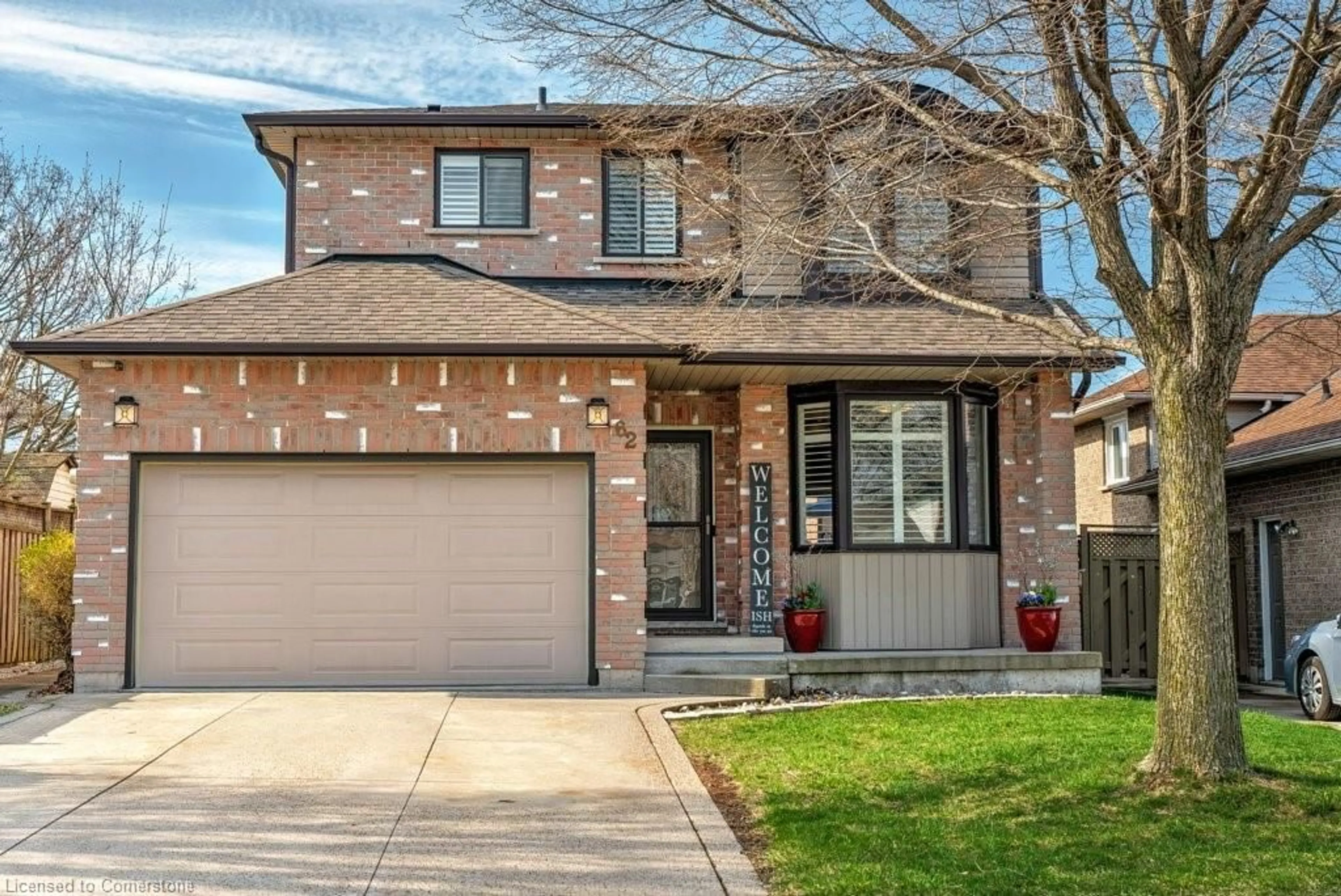 Home with brick exterior material, street for 62 Corinaldo Dr, Hamilton Ontario L8W 3V7