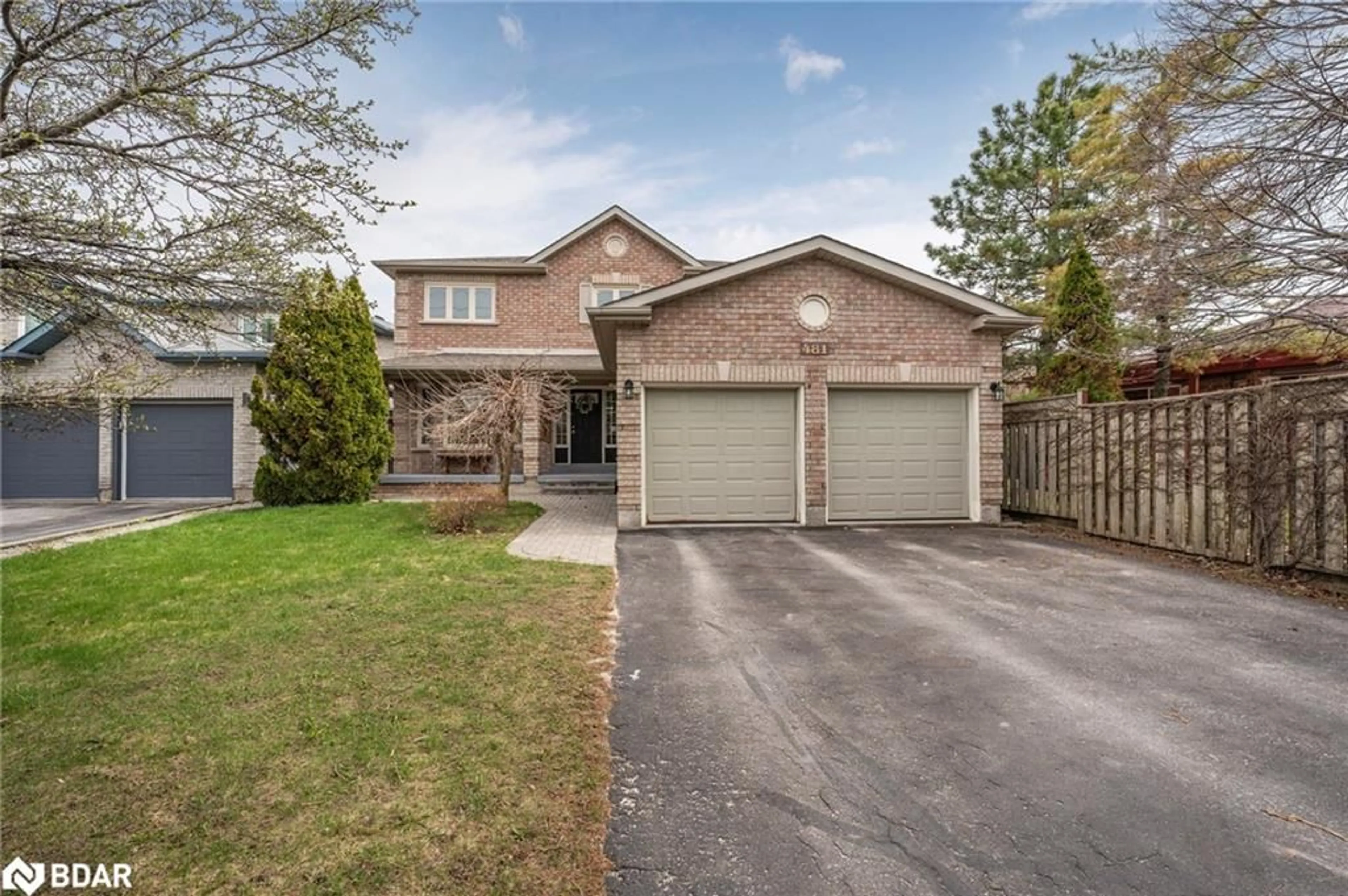 Home with brick exterior material, street for 481 Ferndale Dr, Barrie Ontario L4N 7X7