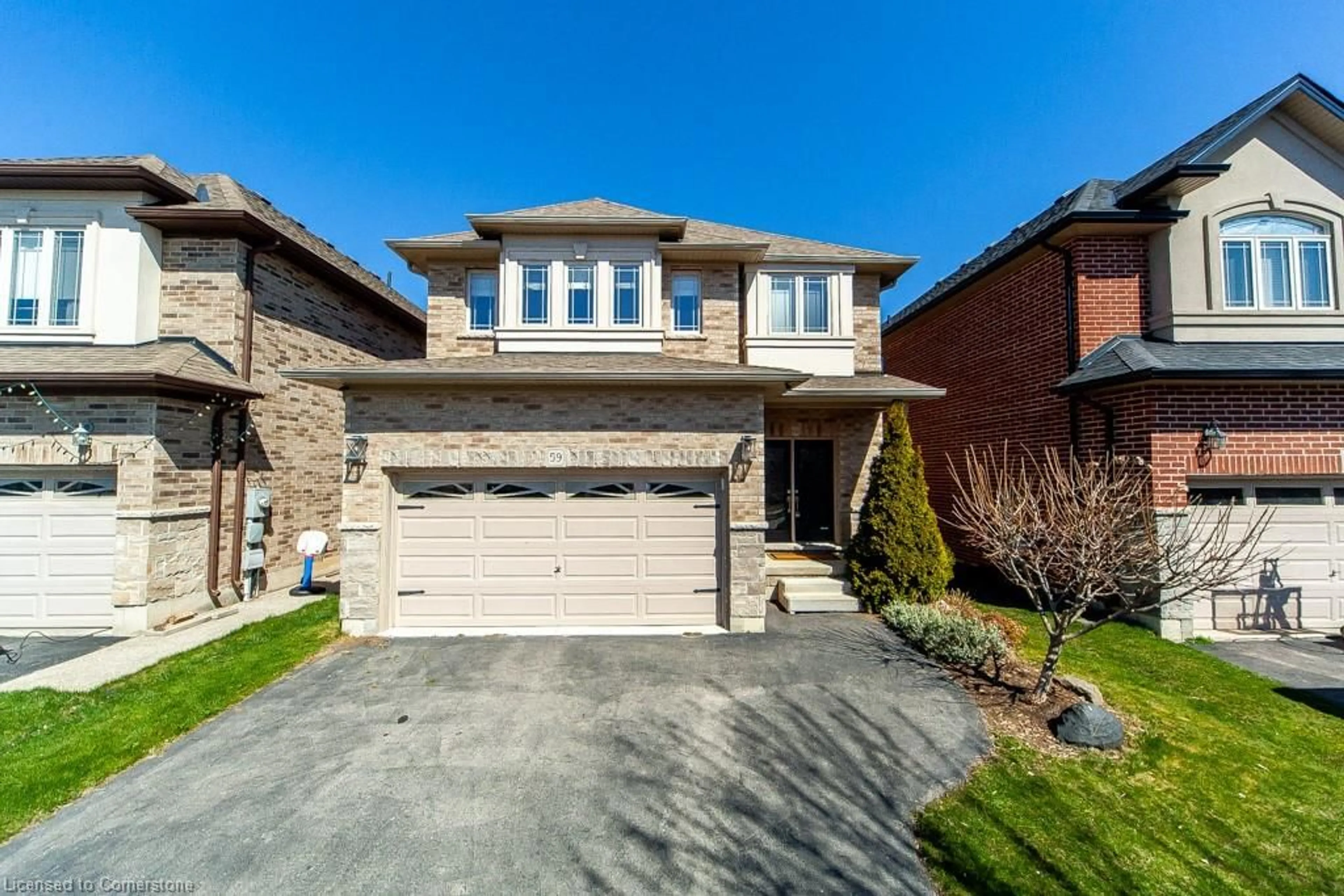 Home with brick exterior material, street for 59 Whittington Dr, Ancaster Ontario L9K 0G8