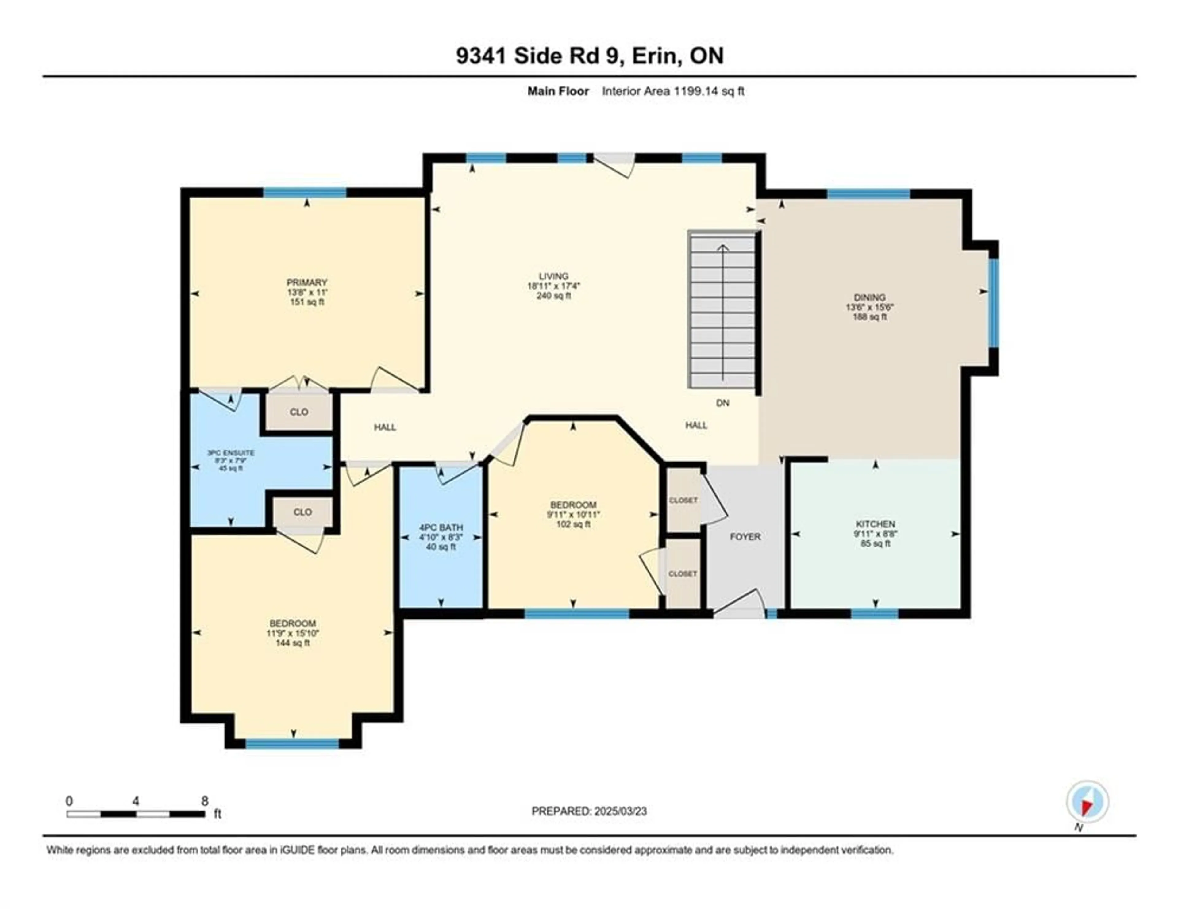 Floor plan for 9341 9 Sideroad, Acton Ontario L7J 2L8