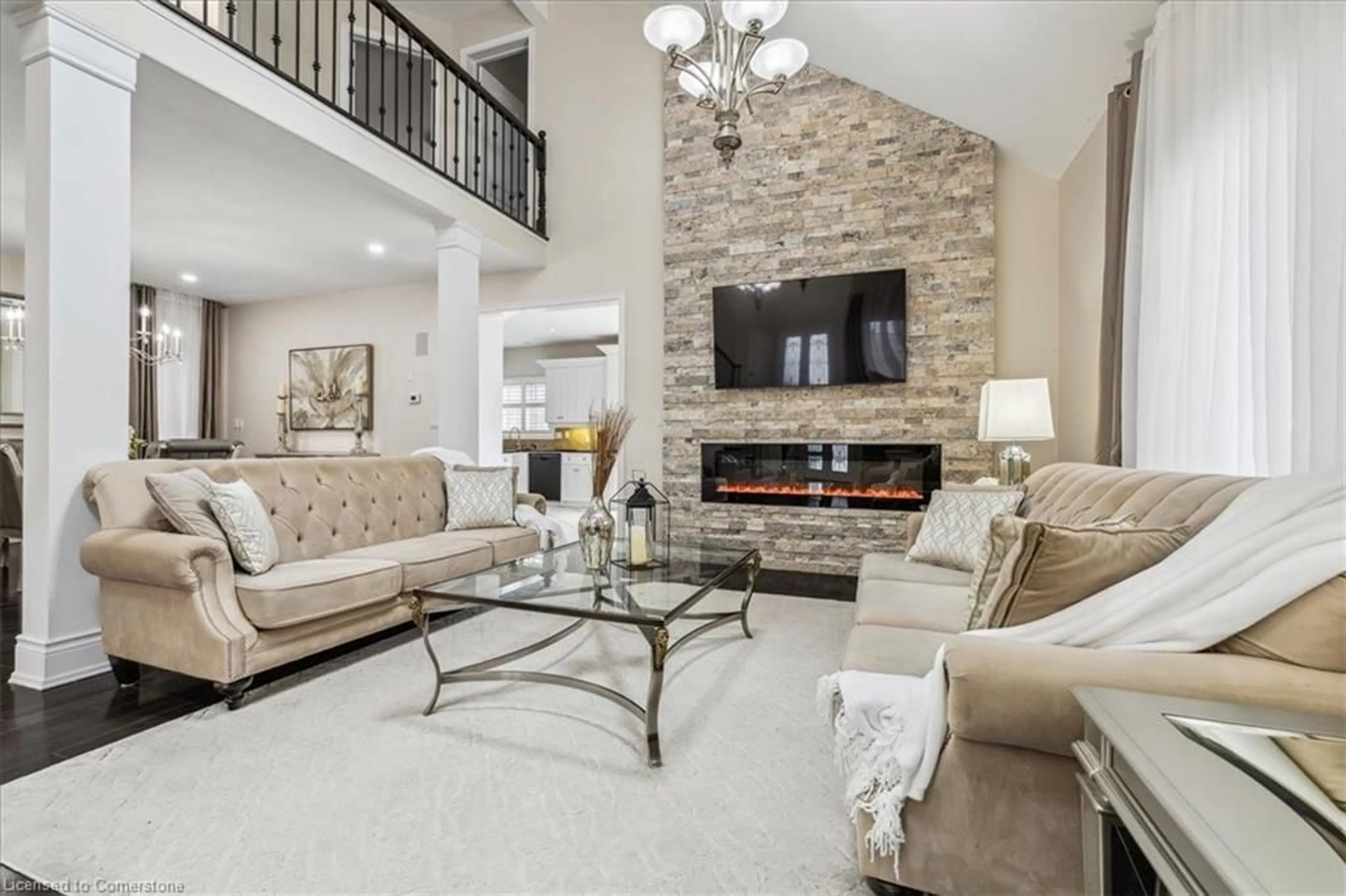Living room with furniture, unknown for 82 Dulgaren St, Hamilton Ontario L8W 3Y8