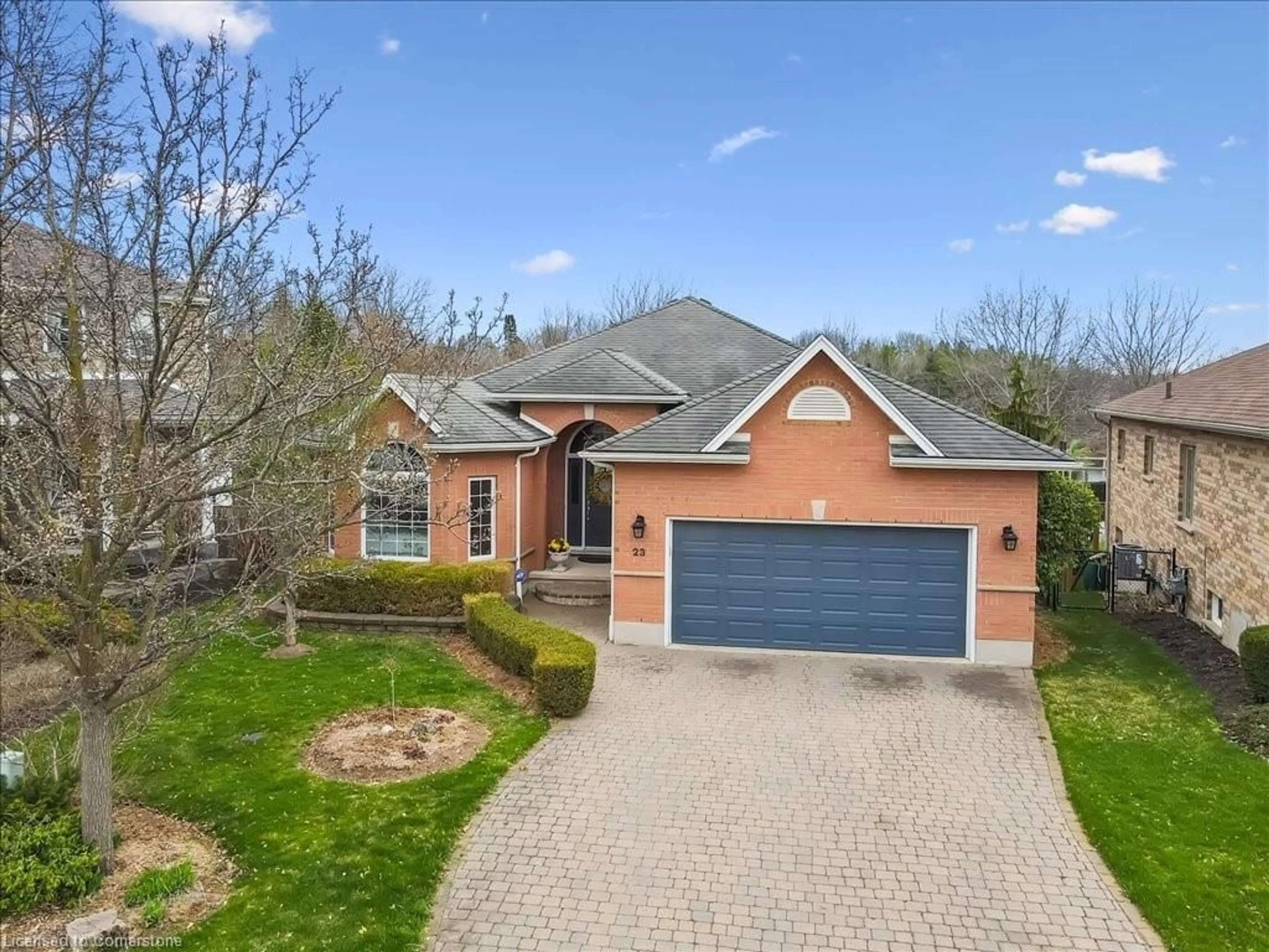 Home with brick exterior material, street for 23 Mount Royal Pl, Cambridge Ontario N1S 5B1