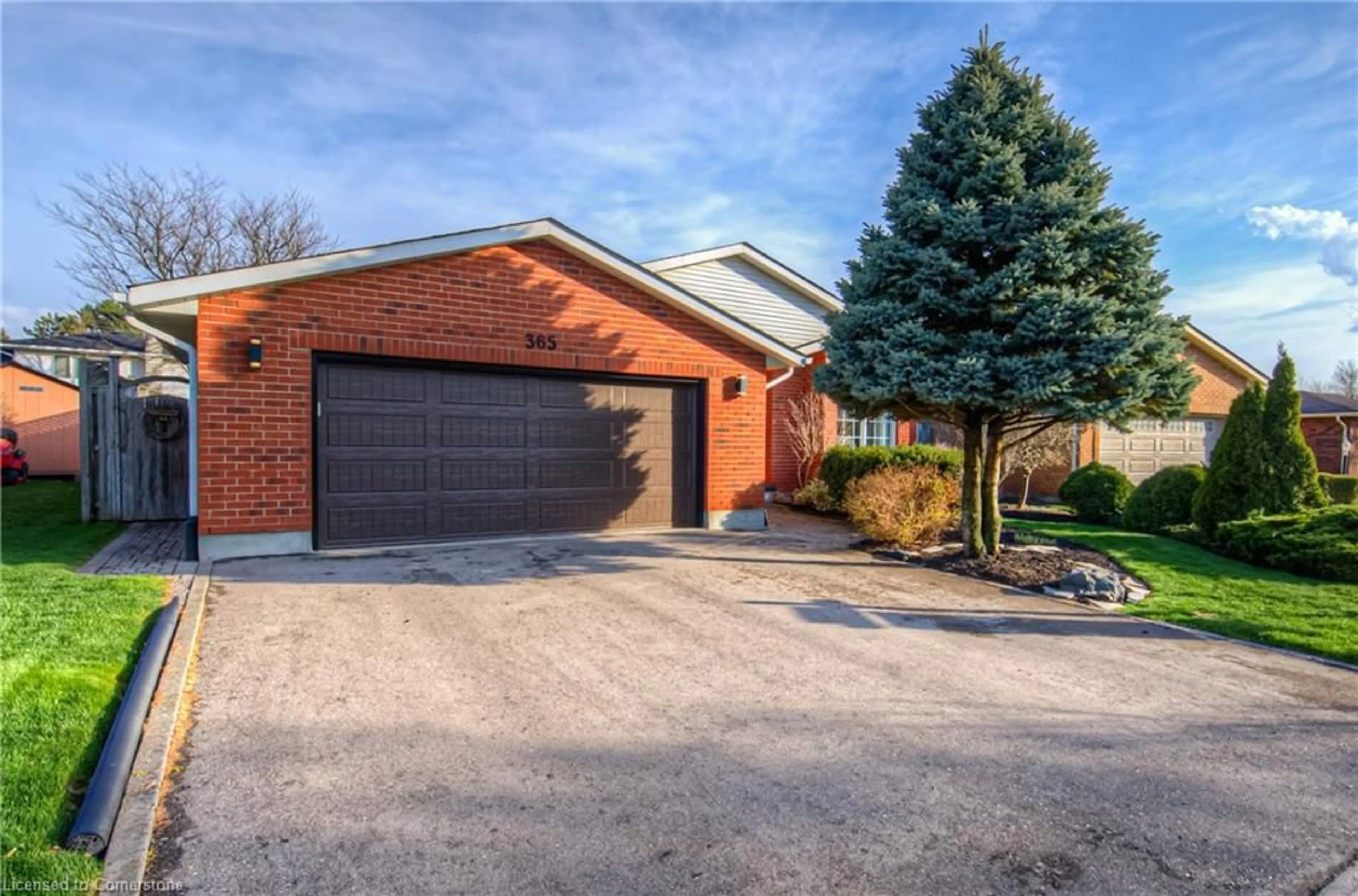 Home with brick exterior material, street for 365 Twinflower Cres, Waterloo Ontario N2V 1X3