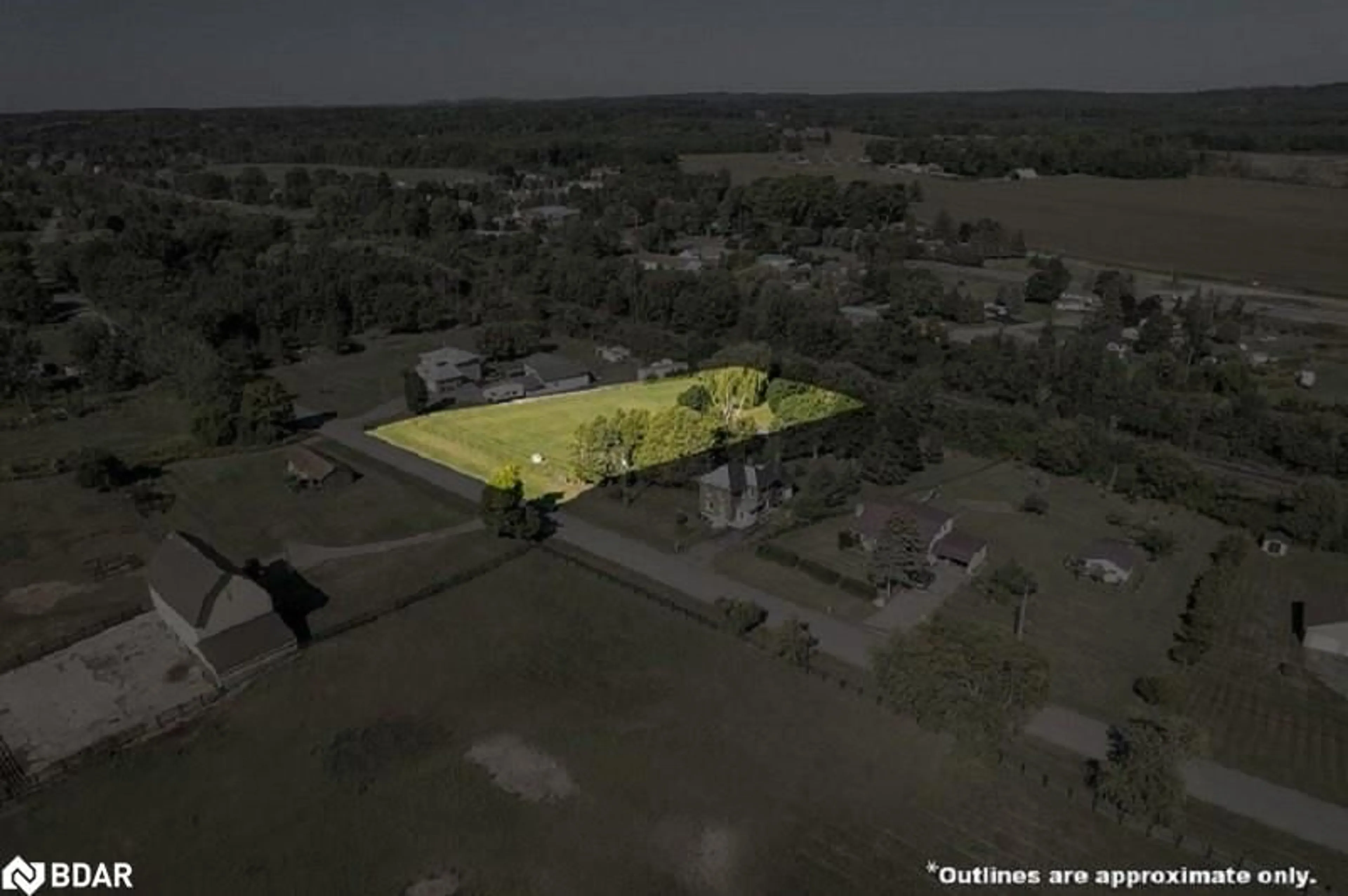 A pic from outside/outdoor area/front of a property/back of a property/a pic from drone, street for 0 Boulton Rd, Quinte West Ontario K8V 5P7
