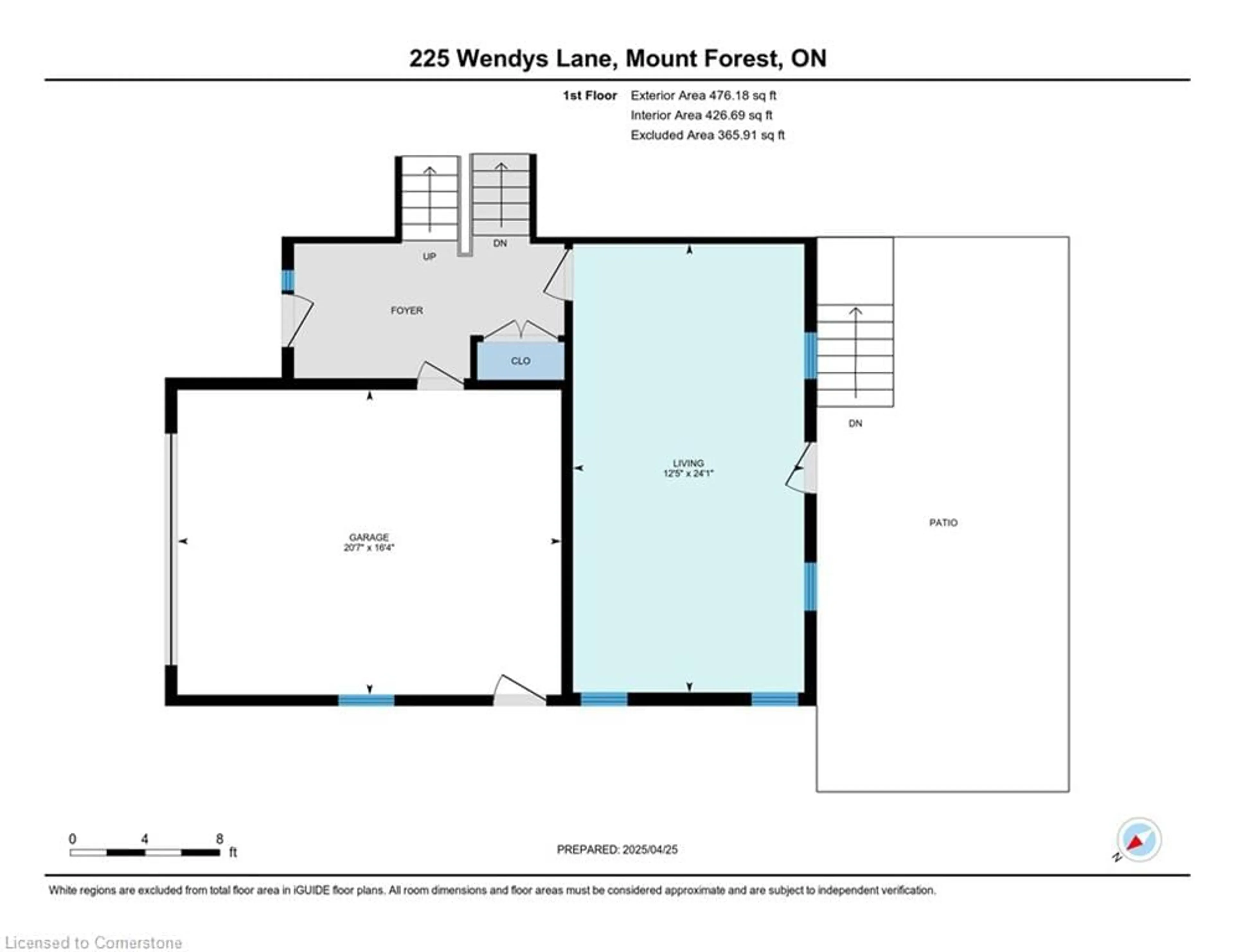 Floor plan for 225 Wendy's Lane, Mount Forest Ontario N0G 2L2
