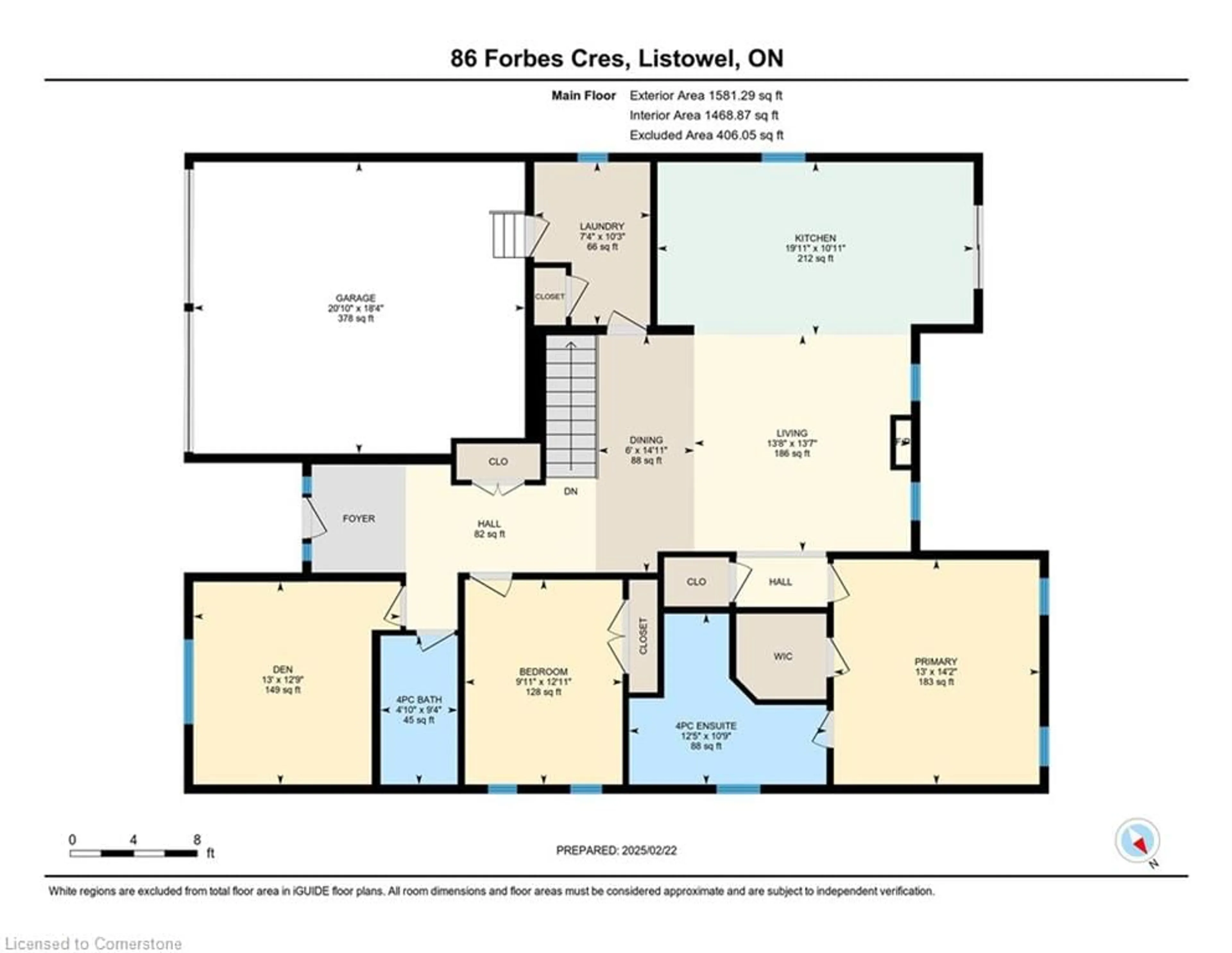 Floor plan for 86 Forbes Cres, Listowel Ontario N4W 0B8