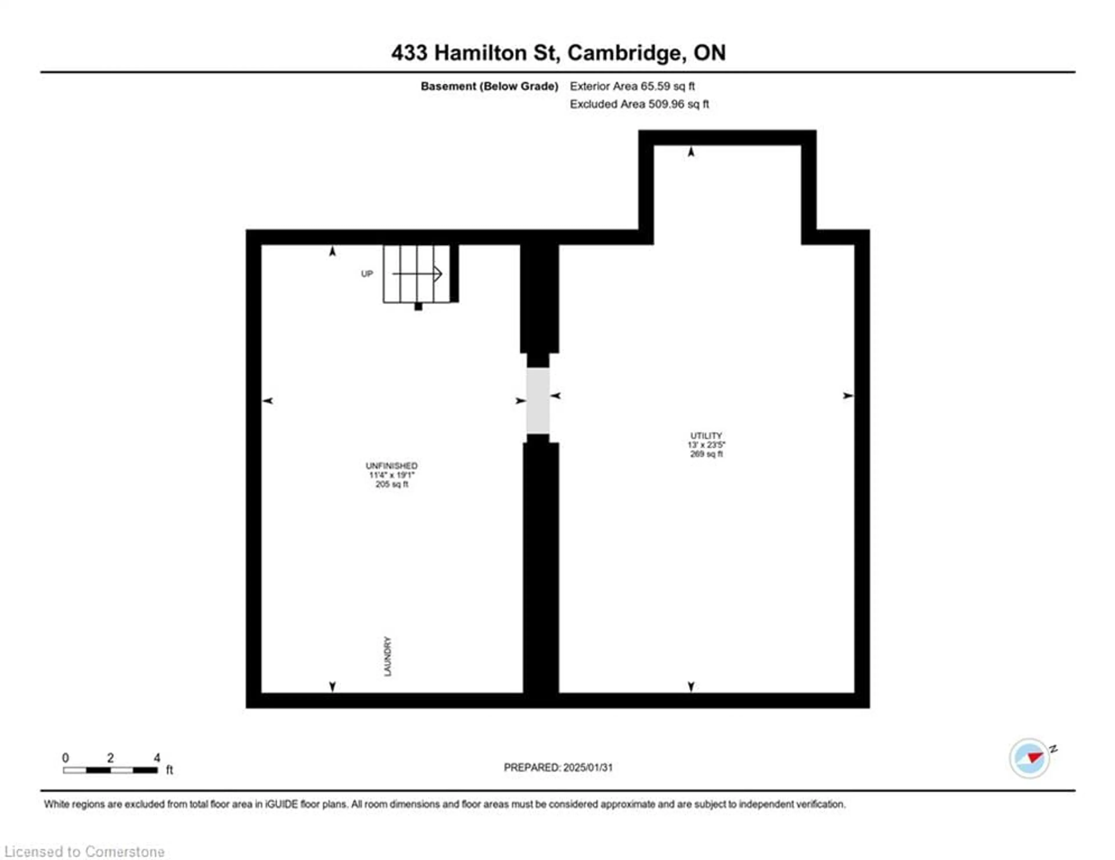 Floor plan for 433 Hamilton St, Cambridge Ontario N3H 3C7