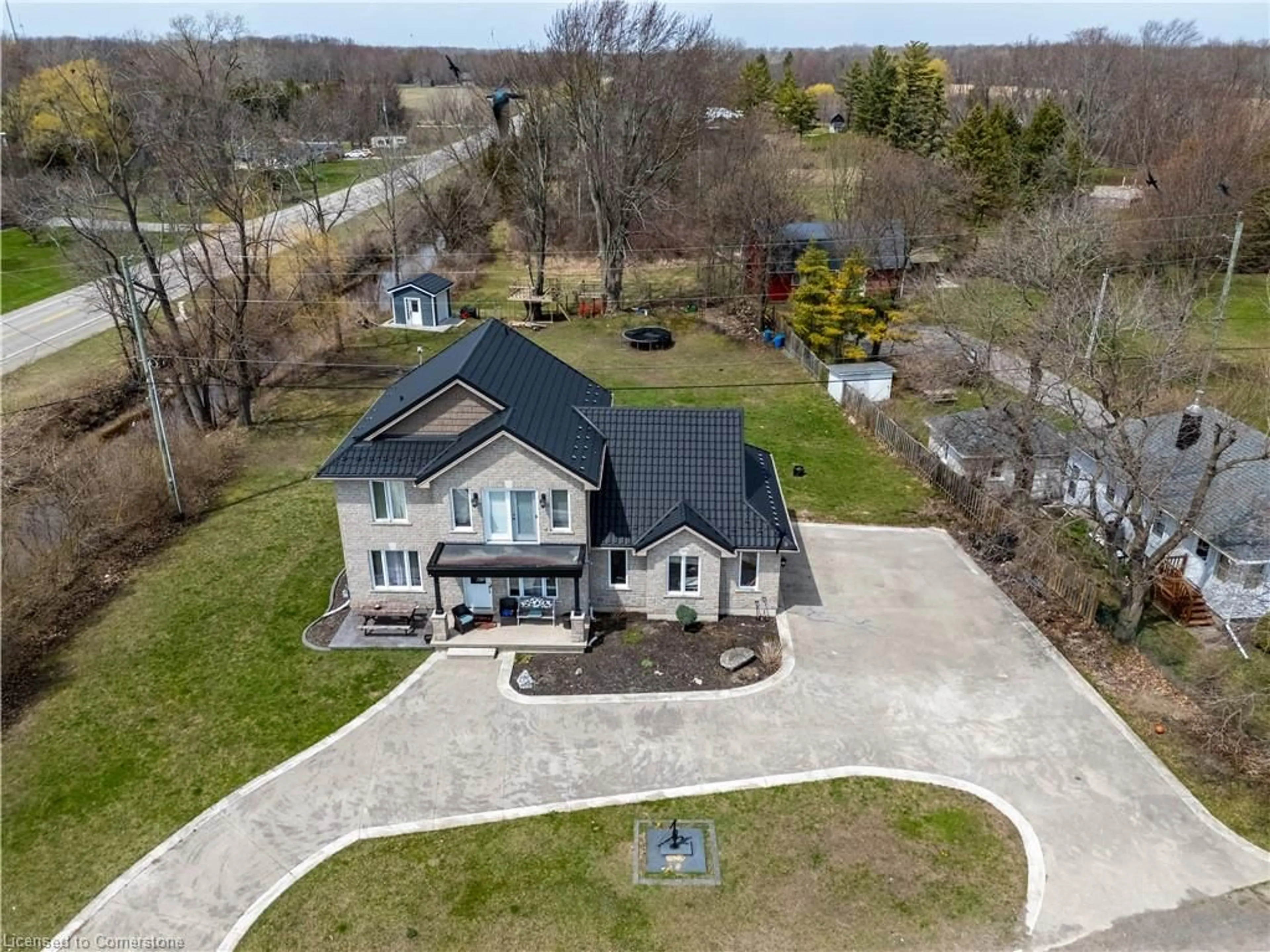 A pic from outside/outdoor area/front of a property/back of a property/a pic from drone, street for 2801 North Shore Dr, Lowbanks Ontario N0A 1K0