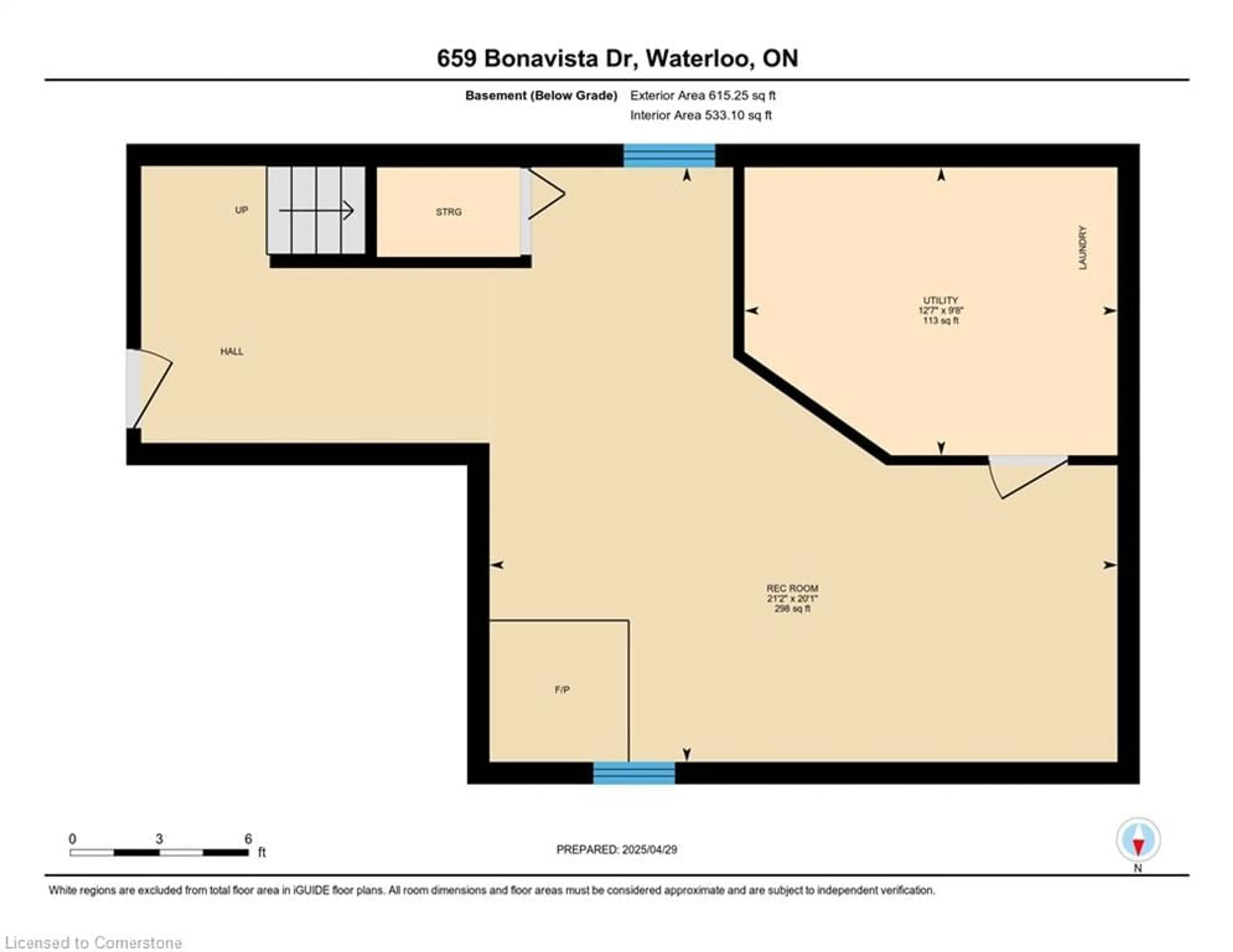 Floor plan for 659 Bonavista Dr, Waterloo Ontario N2K 4E9