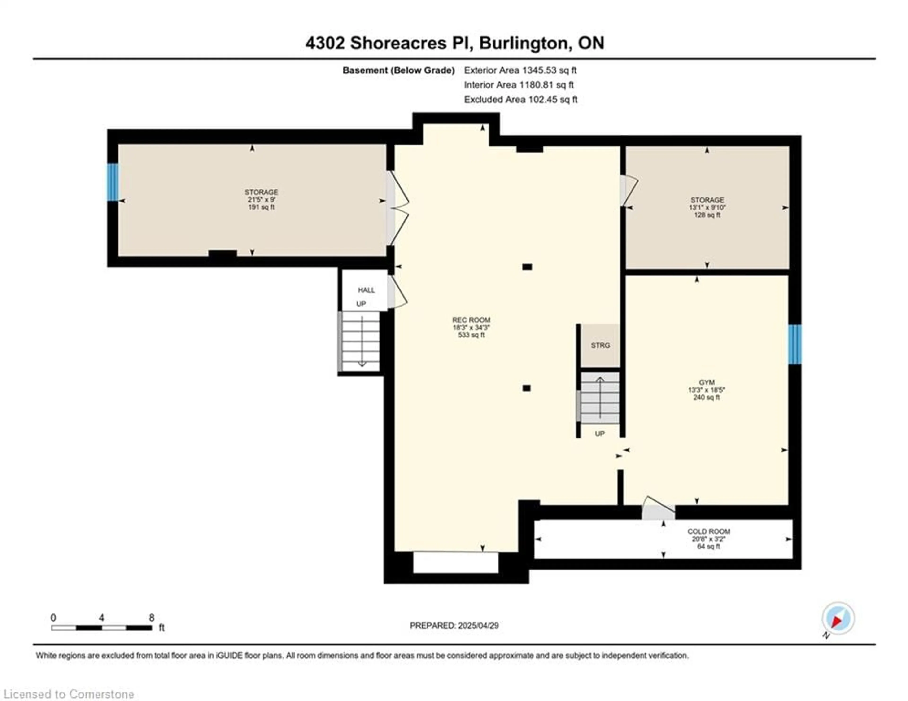 Floor plan for 4302 Shoreacres Pl, Burlington Ontario L7L 5N1