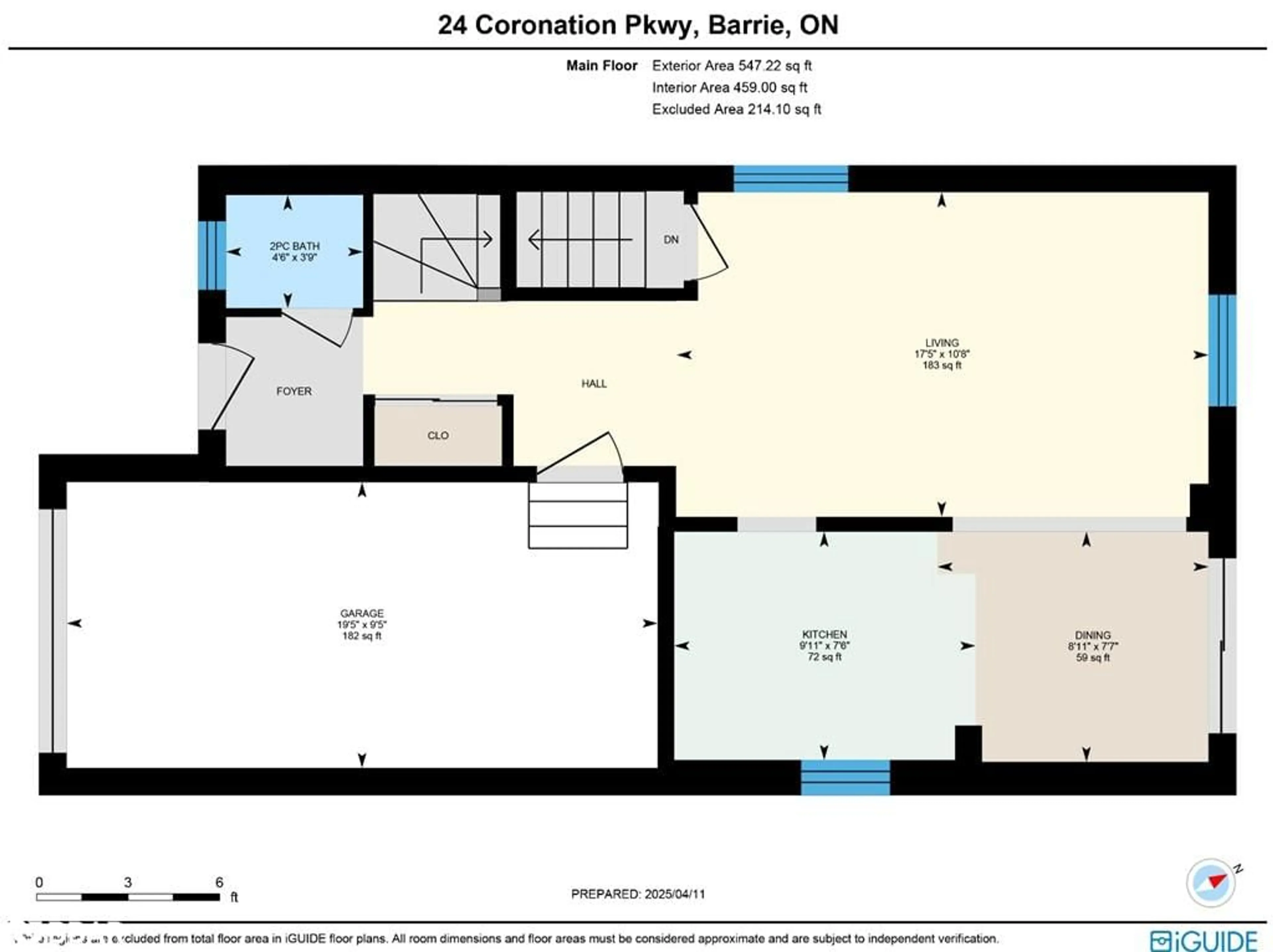 Floor plan for 24 Coronation Pky, Barrie Ontario L4M 7J8