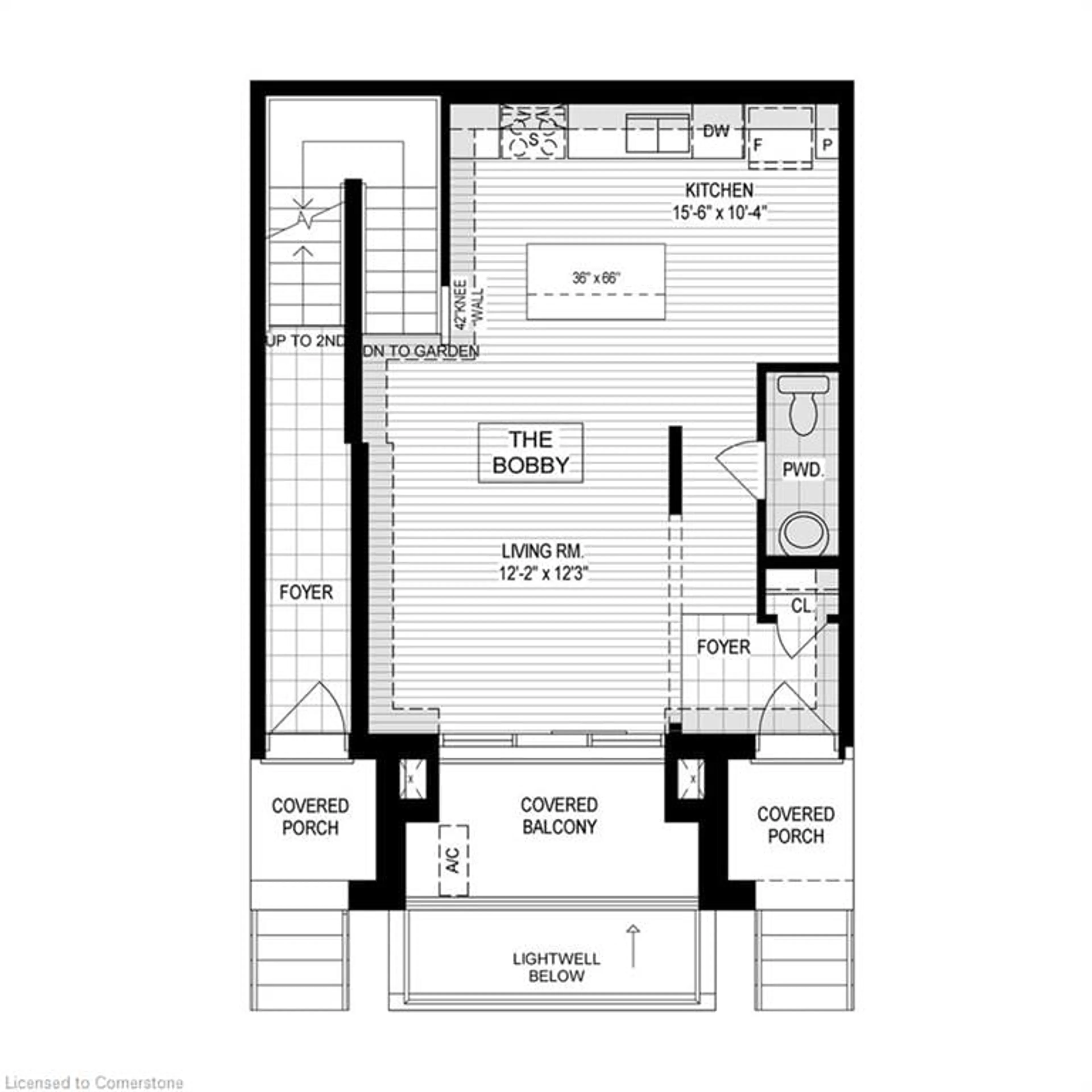Floor plan for 525 Erinbrook Dr #B033, Kitchener Ontario N2E 3T1