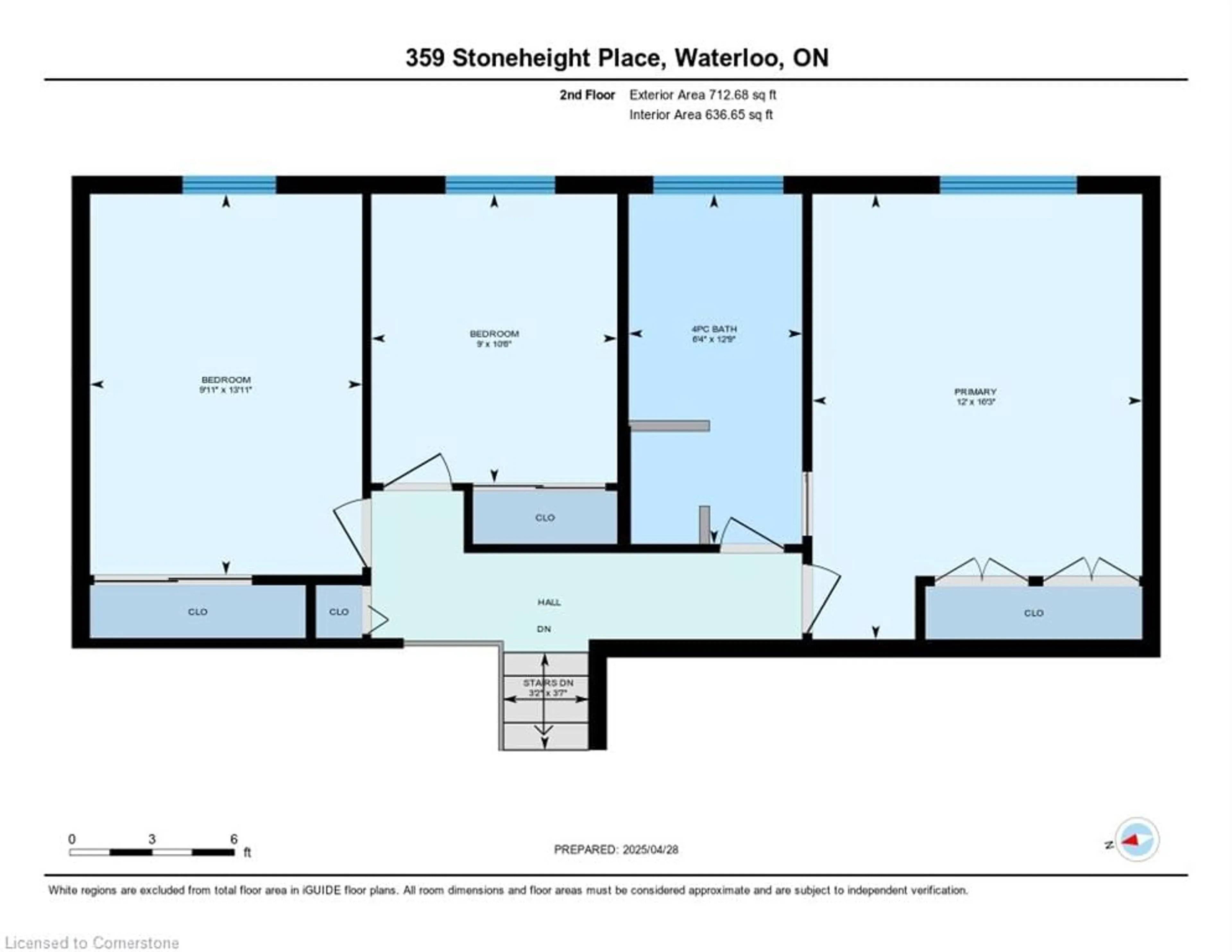 Floor plan for 359 Stoneheight Pl, Waterloo Ontario N2V 2A8