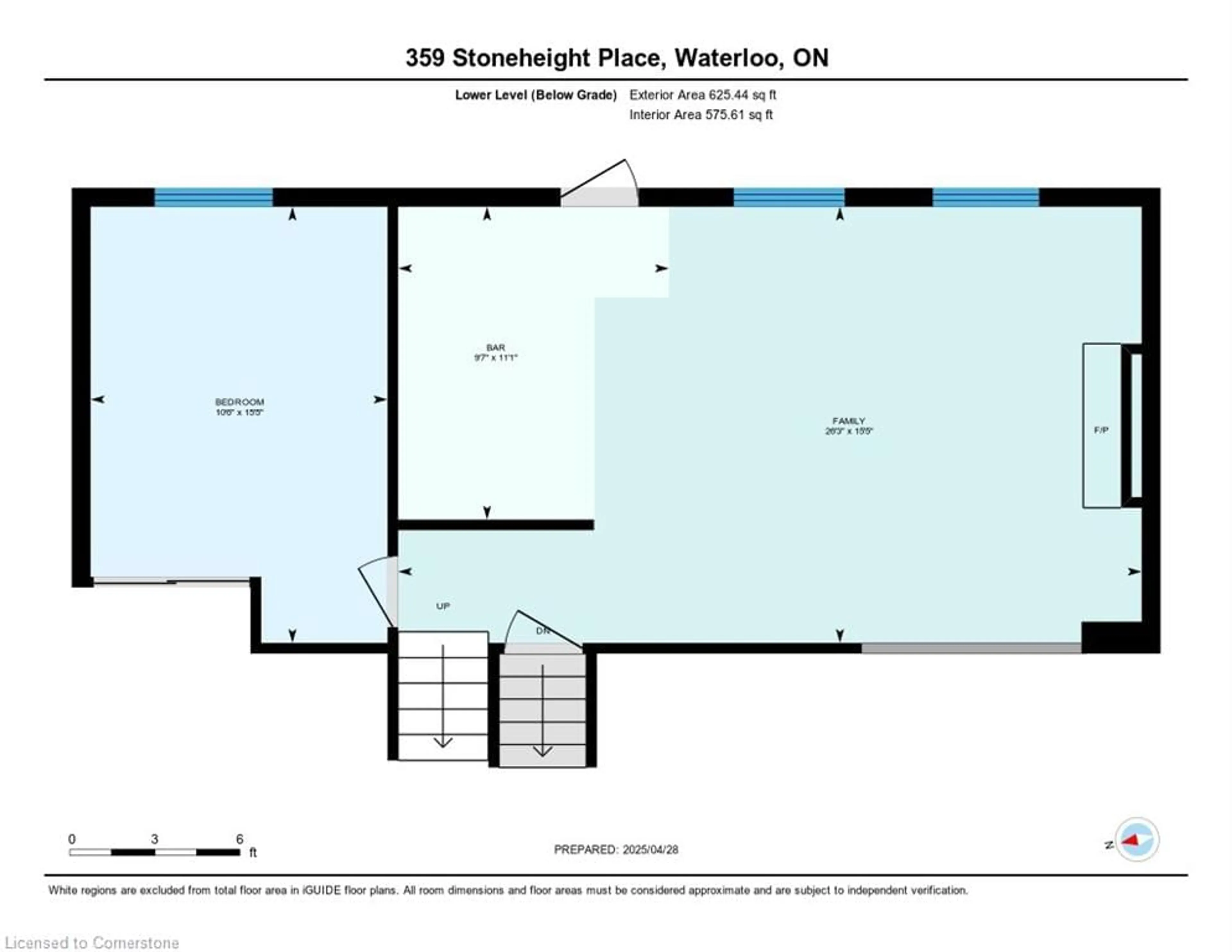 Floor plan for 359 Stoneheight Pl, Waterloo Ontario N2V 2A8
