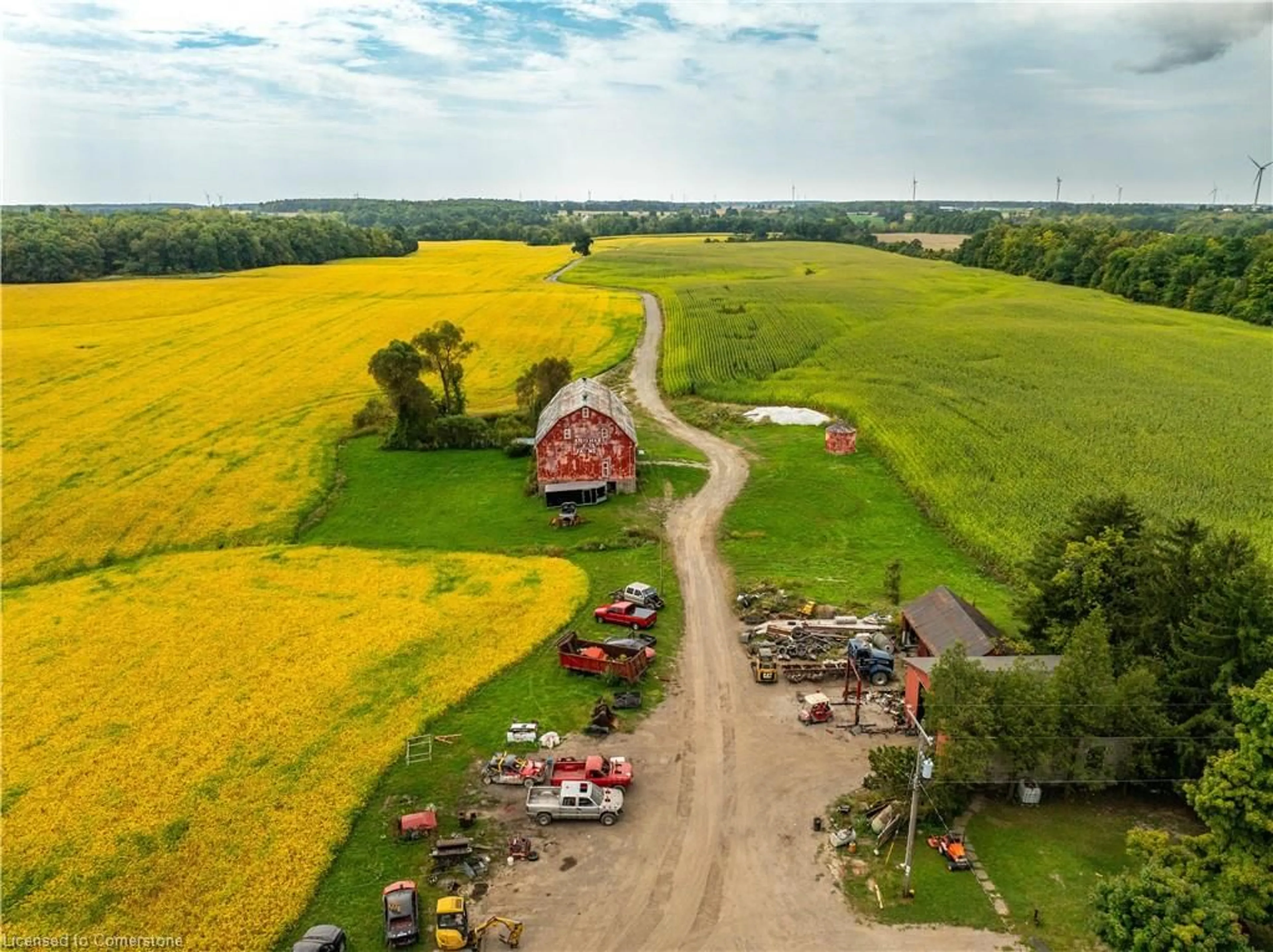 A pic from outside/outdoor area/front of a property/back of a property/a pic from drone, street for 1951 Haldimand Rd 17, Cayuga Ontario N1A 130