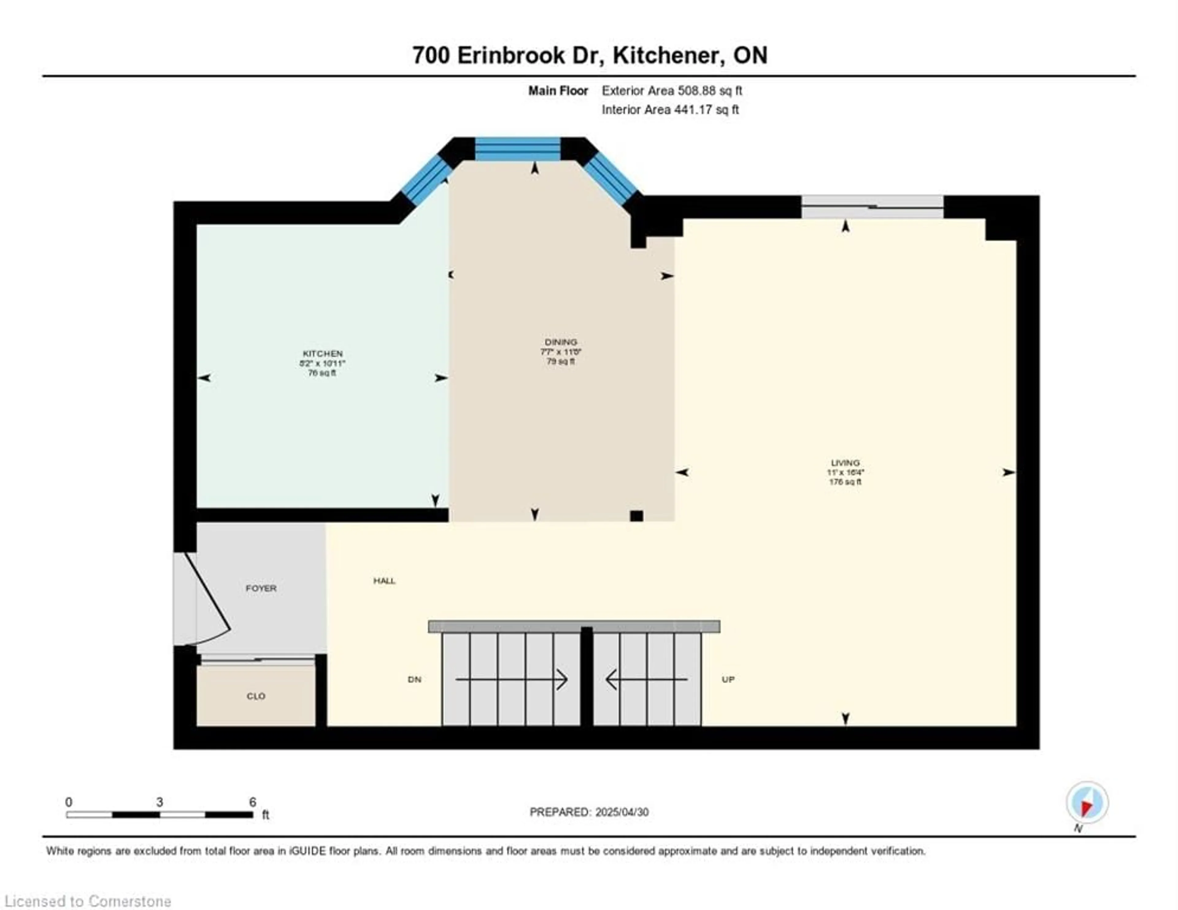 Floor plan for 700 Erinbrook Dr #16, Kitchener Ontario N2E 2S7
