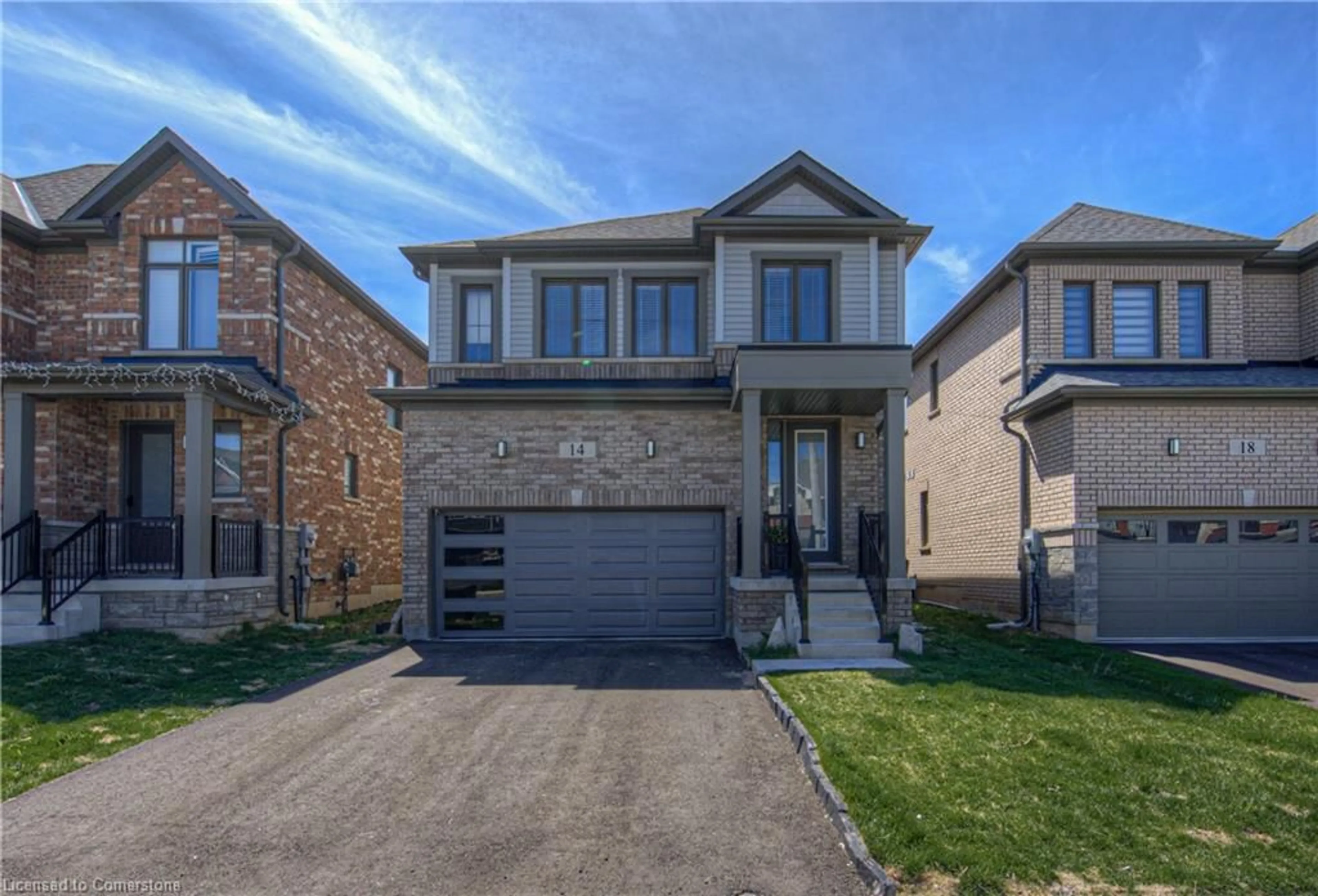 Home with brick exterior material, street for 14 Mildred Gillies St, Ayr Ontario N0B 1E0