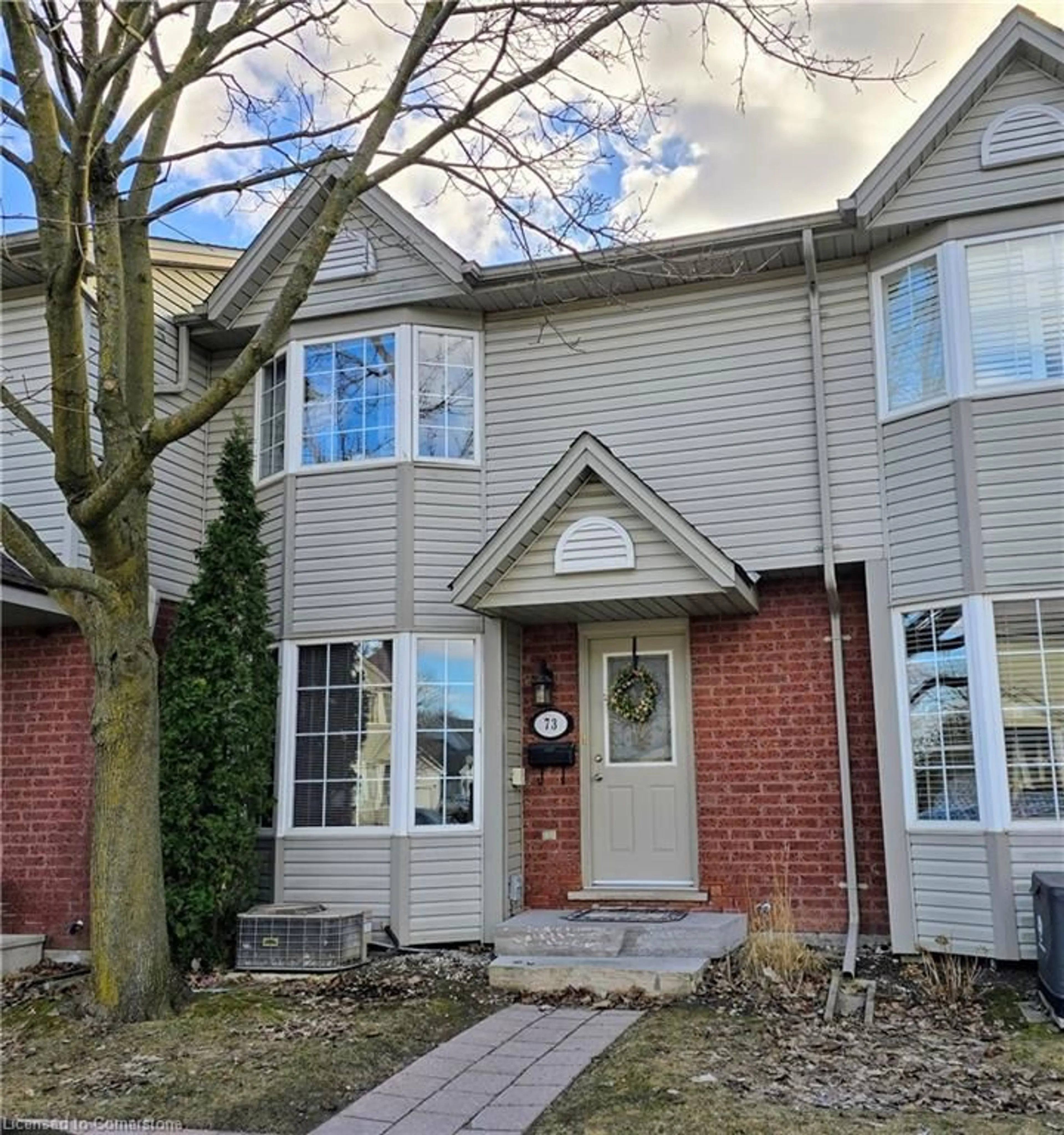 Home with brick exterior material, street for 235 Saginaw Pky #73, Cambridge Ontario N1T 1X4