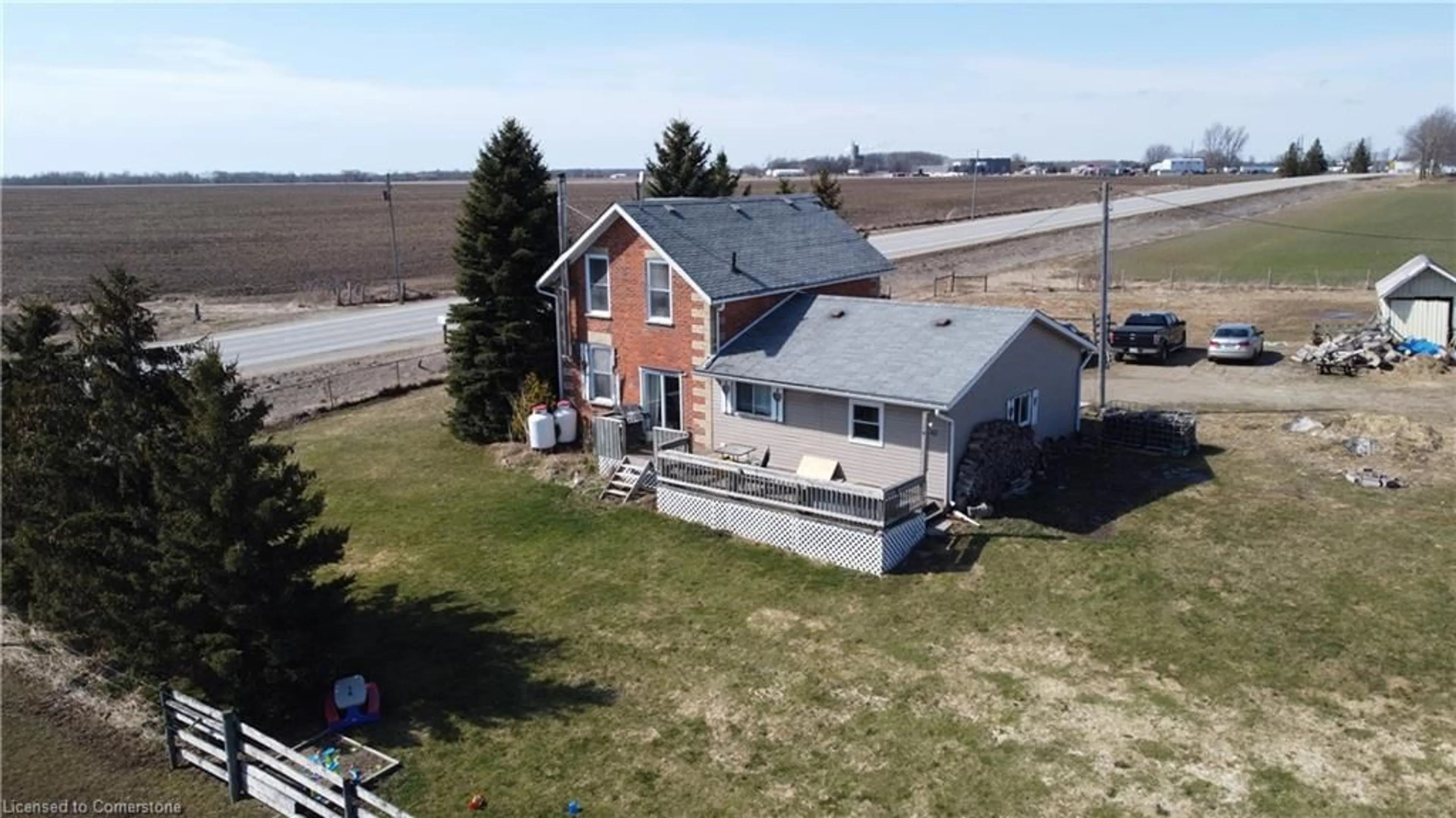 A pic from outside/outdoor area/front of a property/back of a property/a pic from drone, building for 8677 Wellington 7 Rd, Mapleton Ontario N0G 2P0