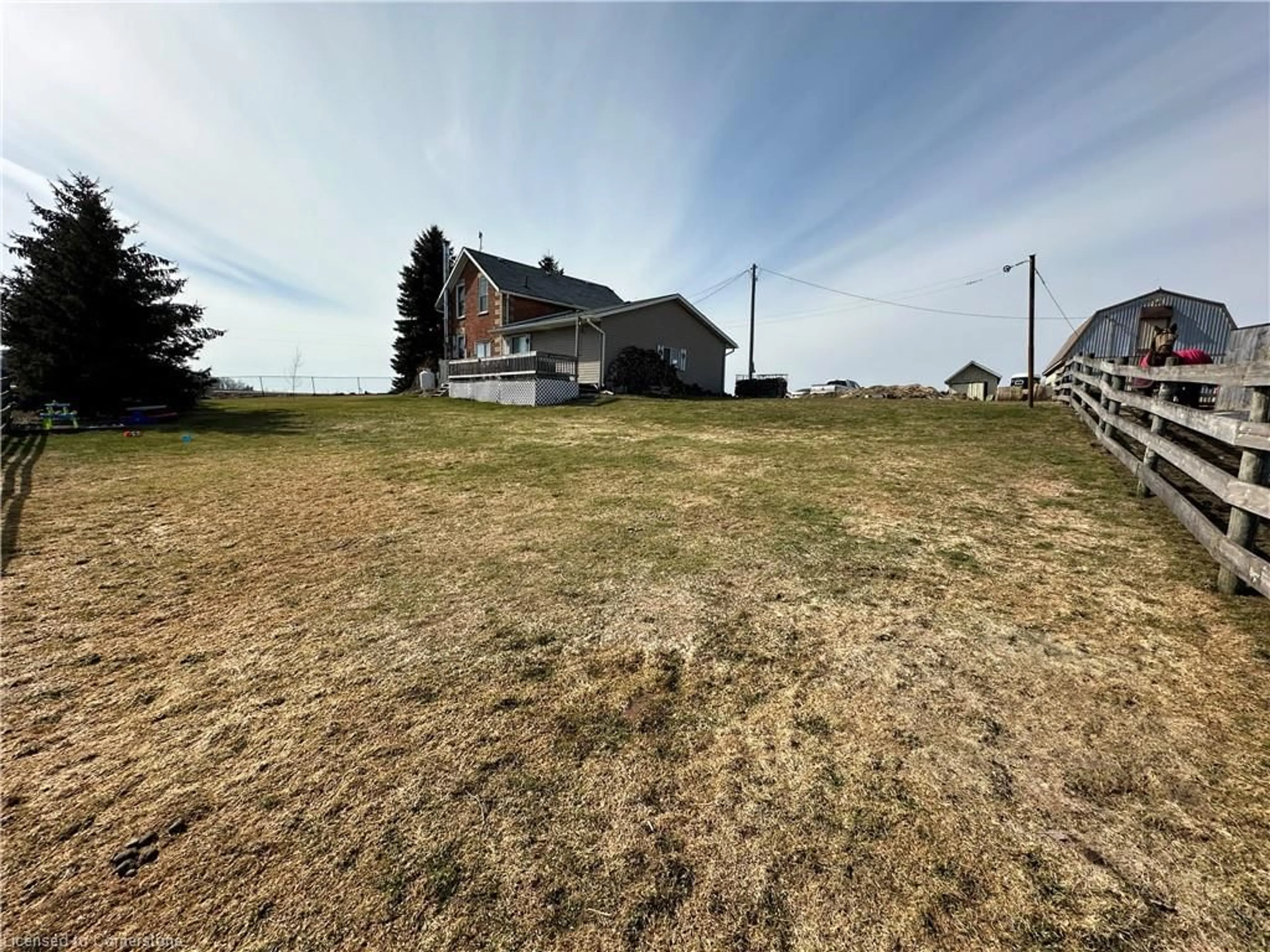 A pic from outside/outdoor area/front of a property/back of a property/a pic from drone, unknown for 8677 Wellington 7 Rd, Mapleton Ontario N0G 2P0