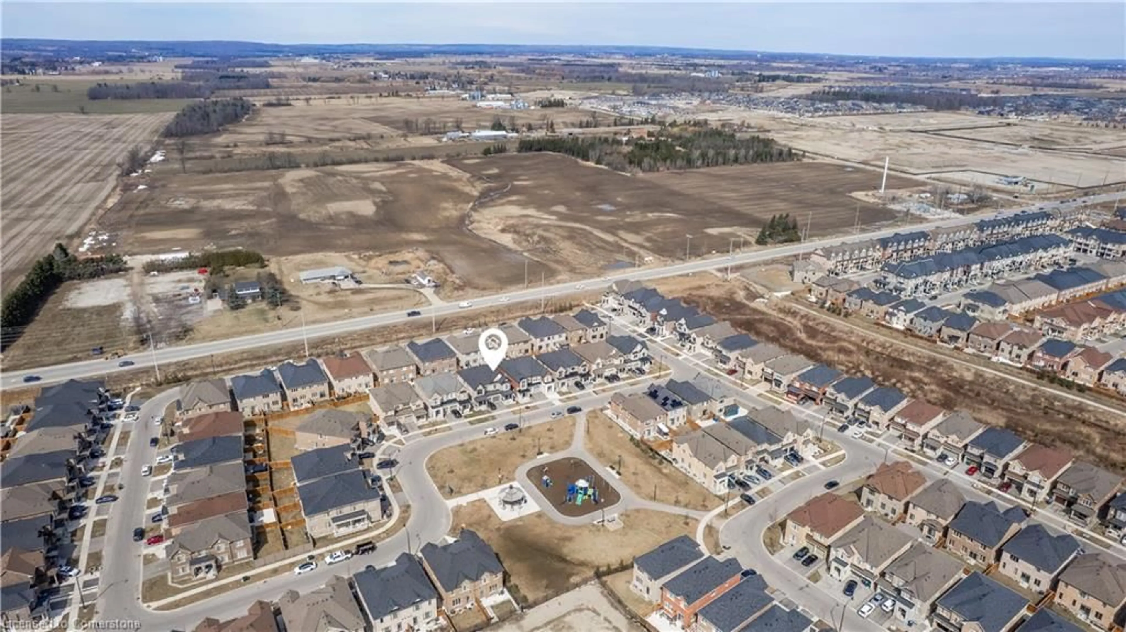 A pic from outside/outdoor area/front of a property/back of a property/a pic from drone, unknown for 30 Brent Stephens Way, Brampton Ontario L7A 5B6