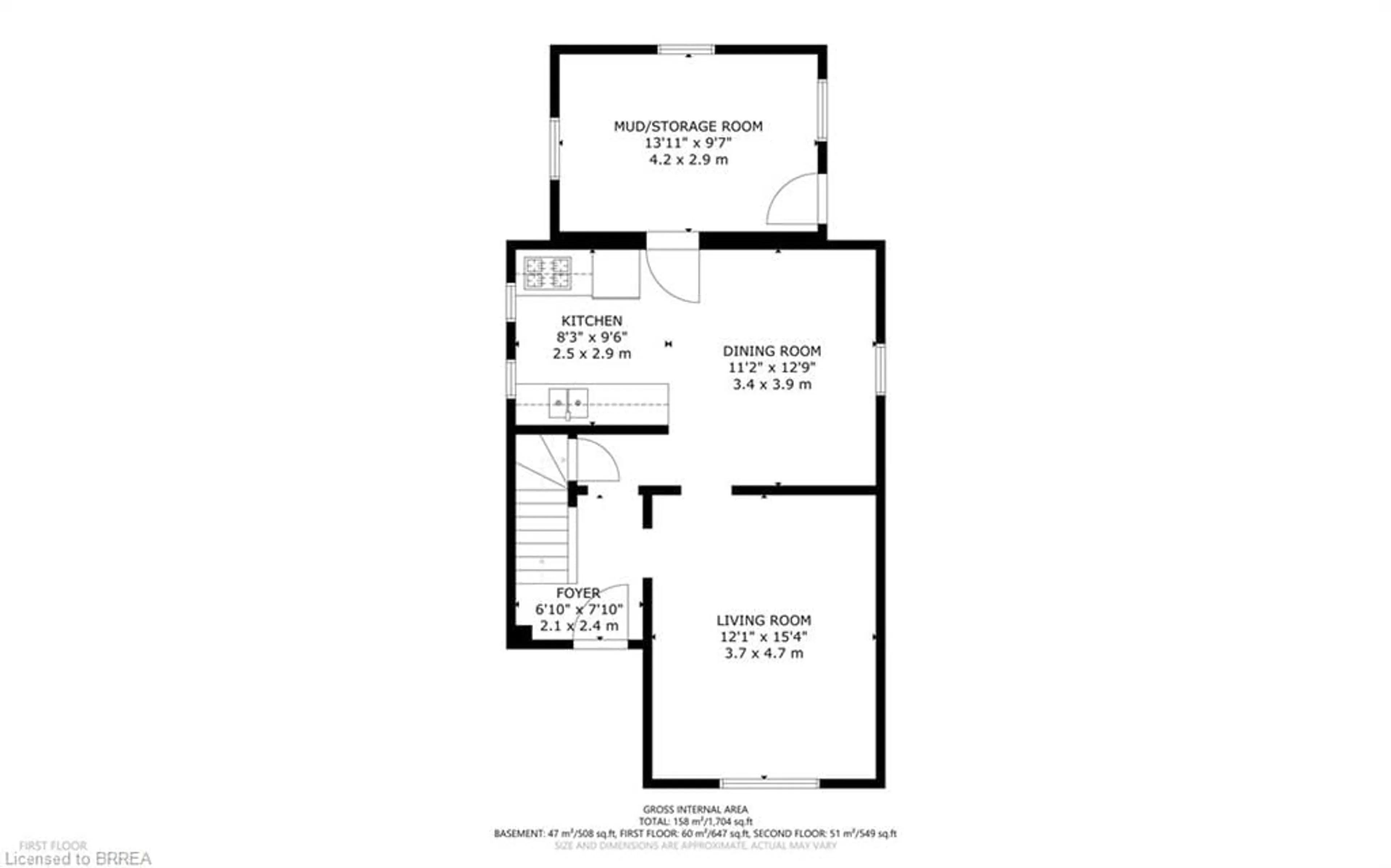 Floor plan for 308 Dundas St, Cambridge Ontario N1R 5P7