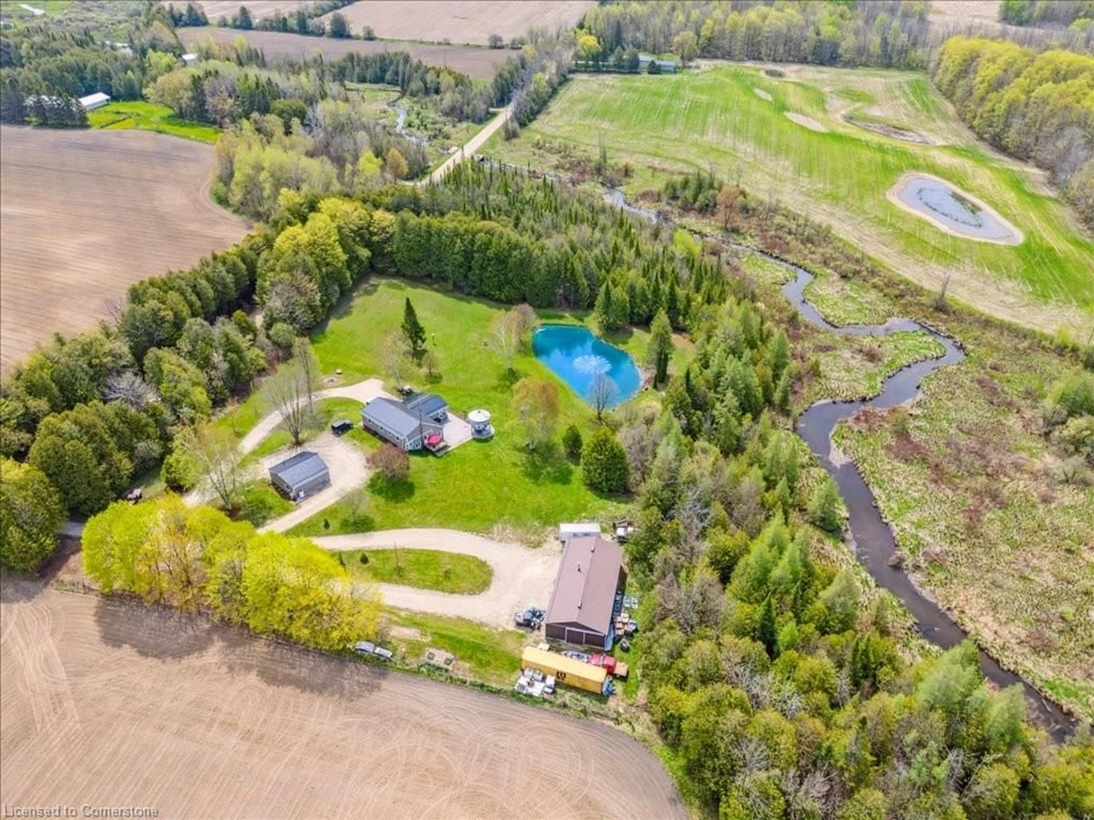A pic from outside/outdoor area/front of a property/back of a property/a pic from drone, unknown for 471568 Southgate Sdrd 47, Mount Forest Ontario N0G 2L0