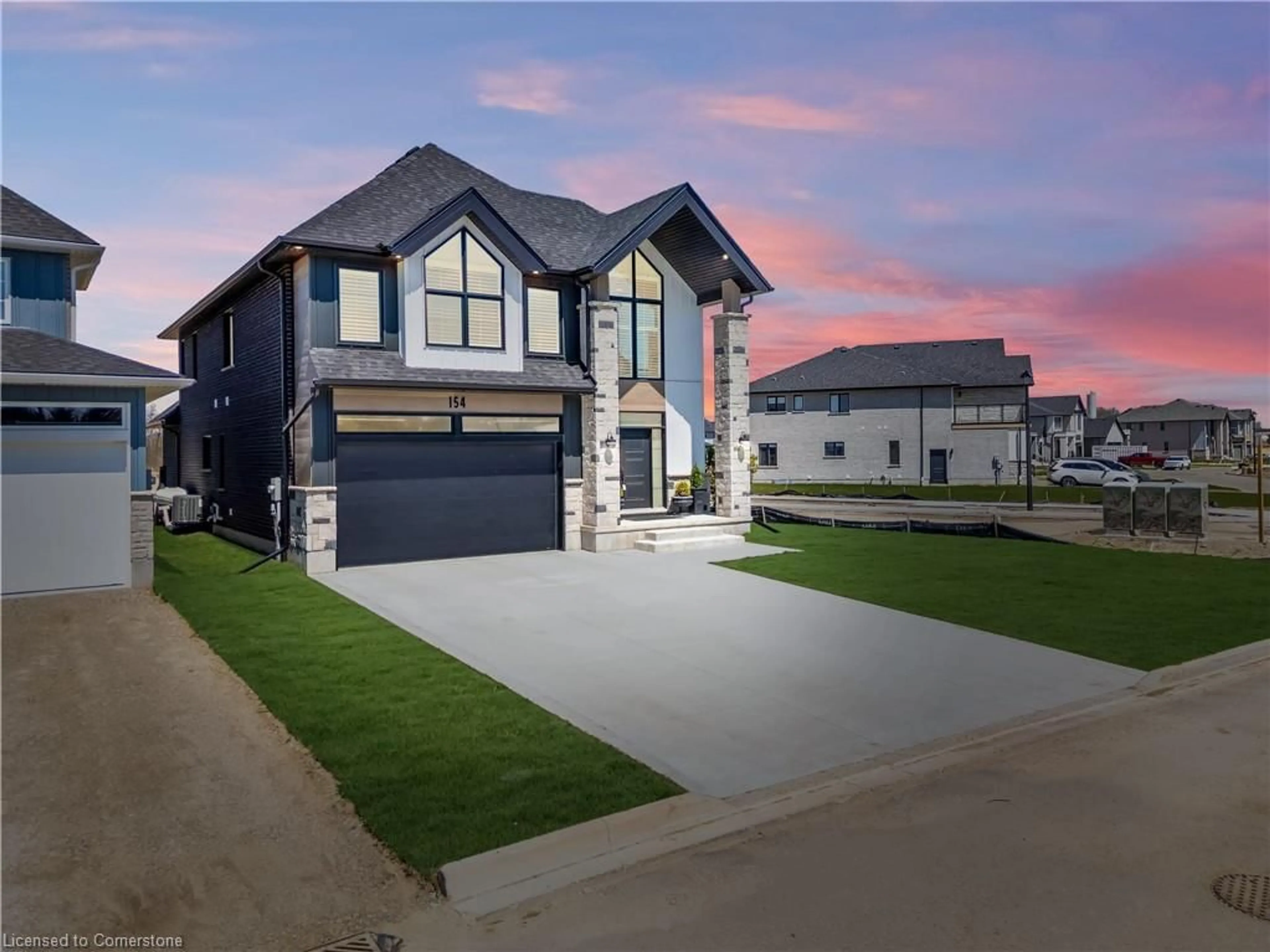 Home with brick exterior material, street for 154 Dempsey Dr, Stratford Ontario N5A 0K5