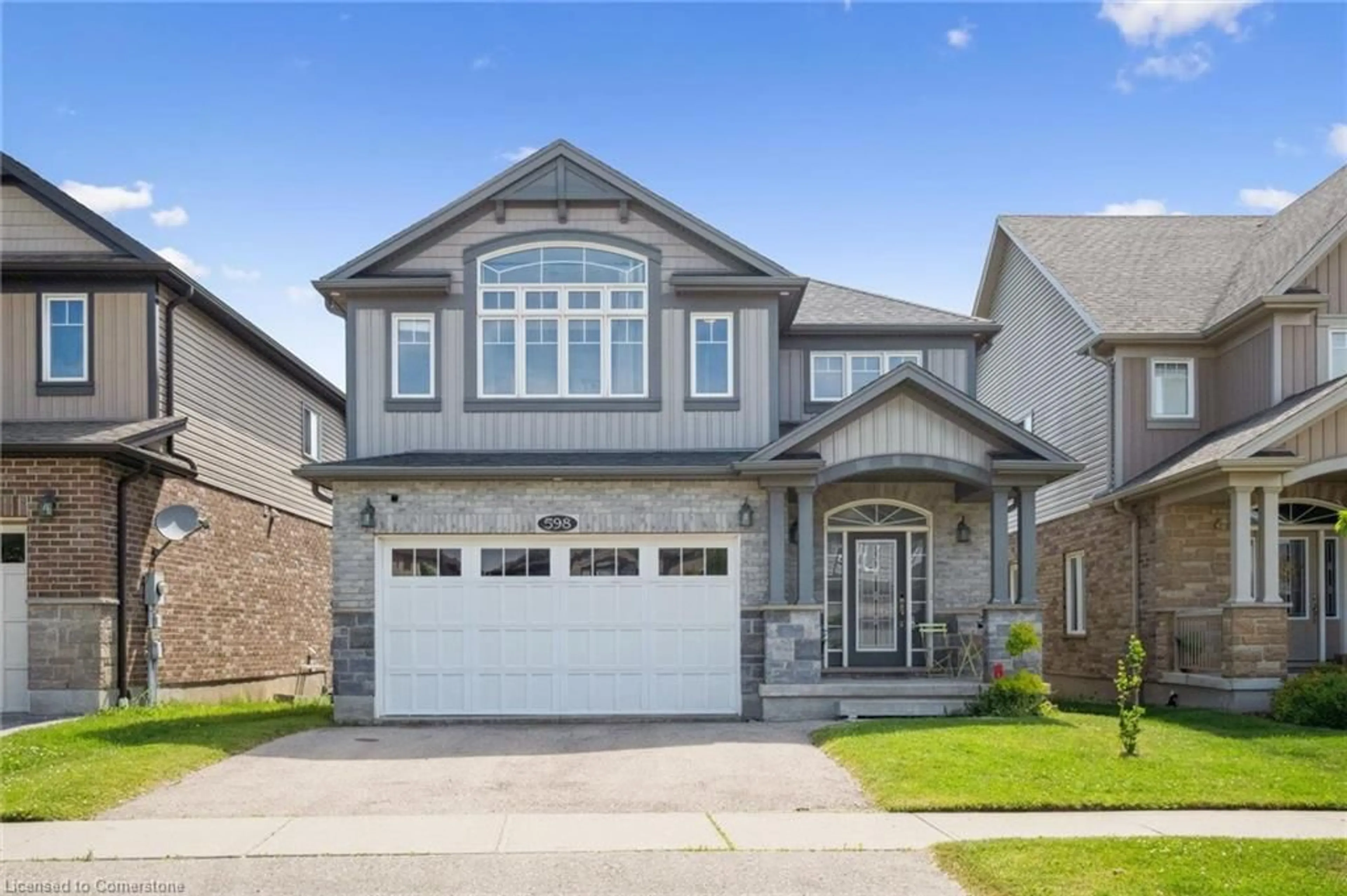 Home with brick exterior material, street for 598 Sundew Dr, Waterloo Ontario N2V 0B9