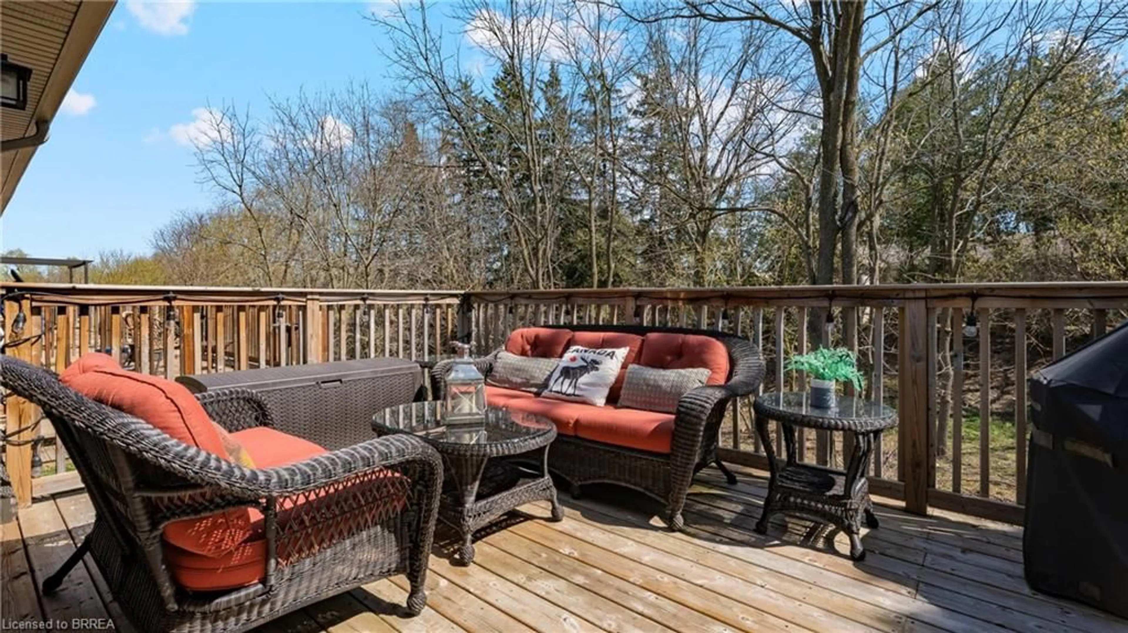 Patio, forest/trees view for 41 Garden Ave #4, Brantford Ontario N3S 0J1