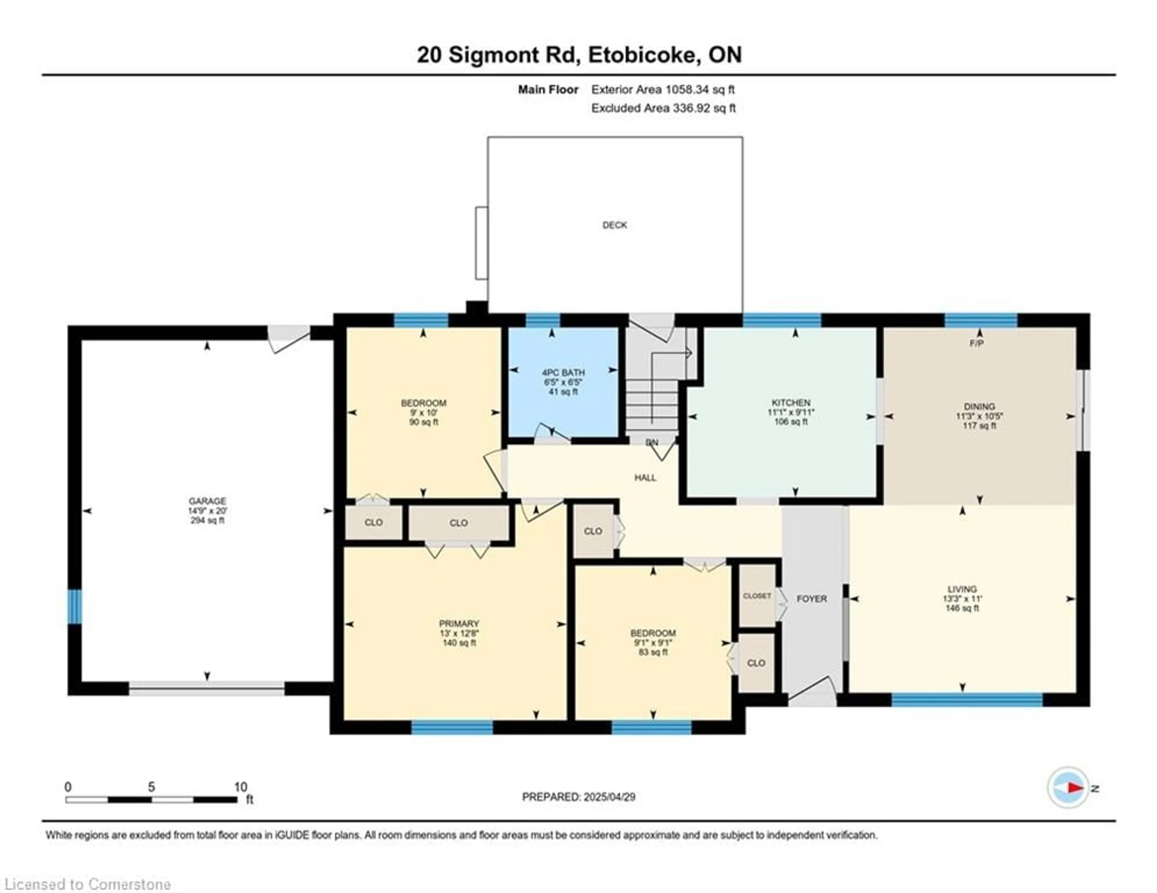 Floor plan for 20 Sigmont Rd, Etobicoke Ontario M9C 4K8