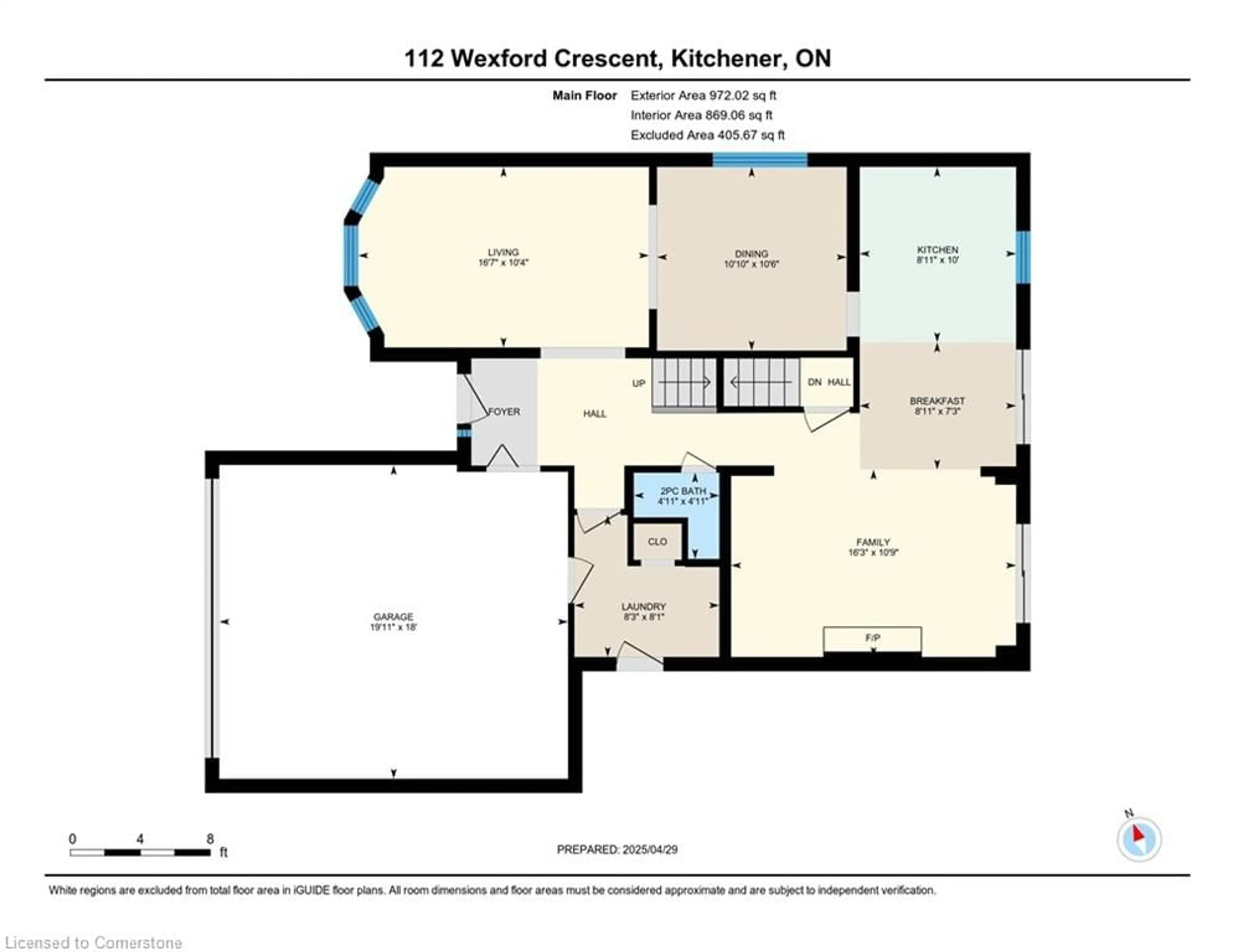 Floor plan for 112 Wexford Cres, Kitchener Ontario N2N 1Z7