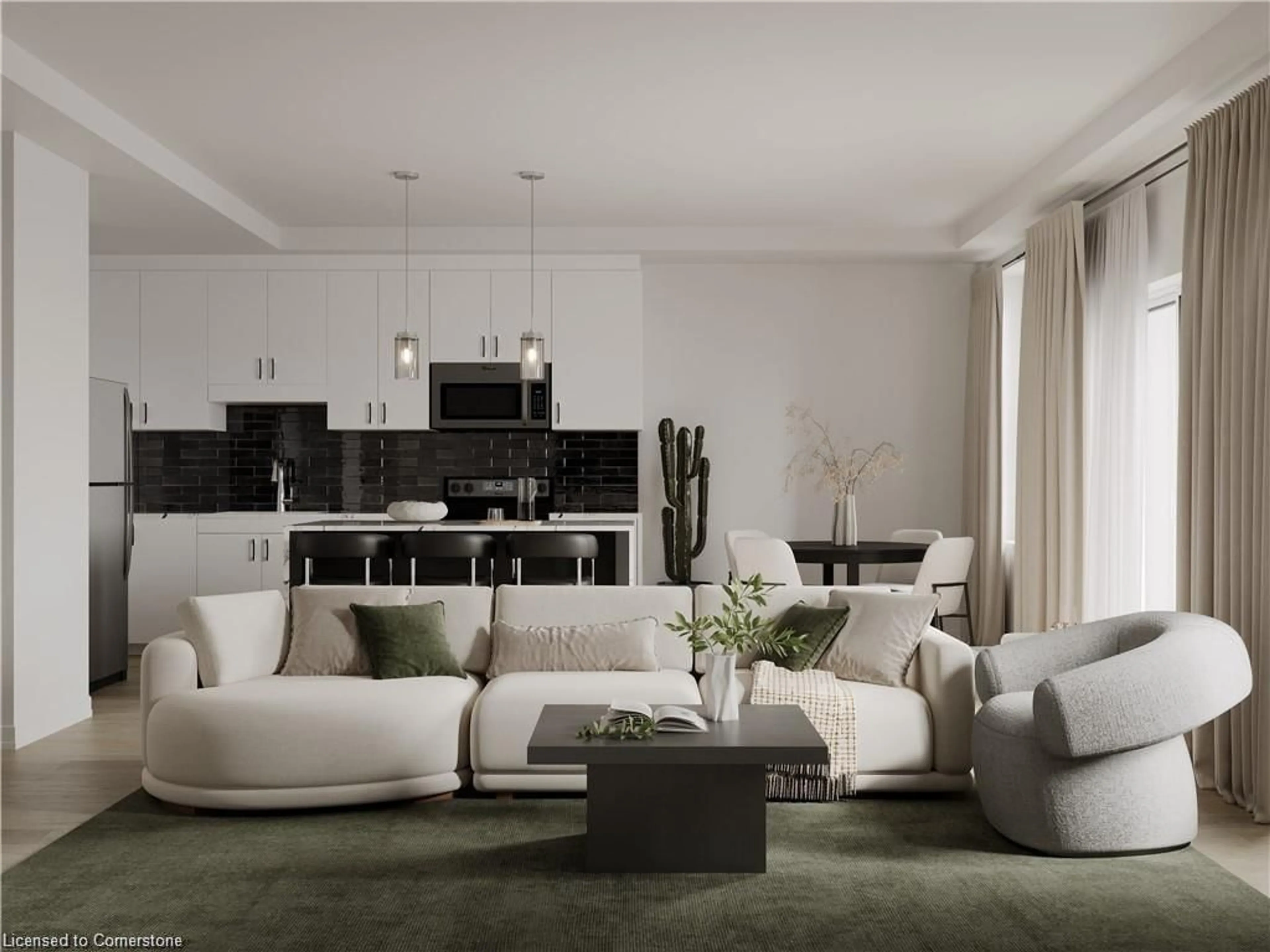 Living room with furniture, unknown for 525 Erinbrook Dr #C062, Kitchener Ontario N2E 3M8