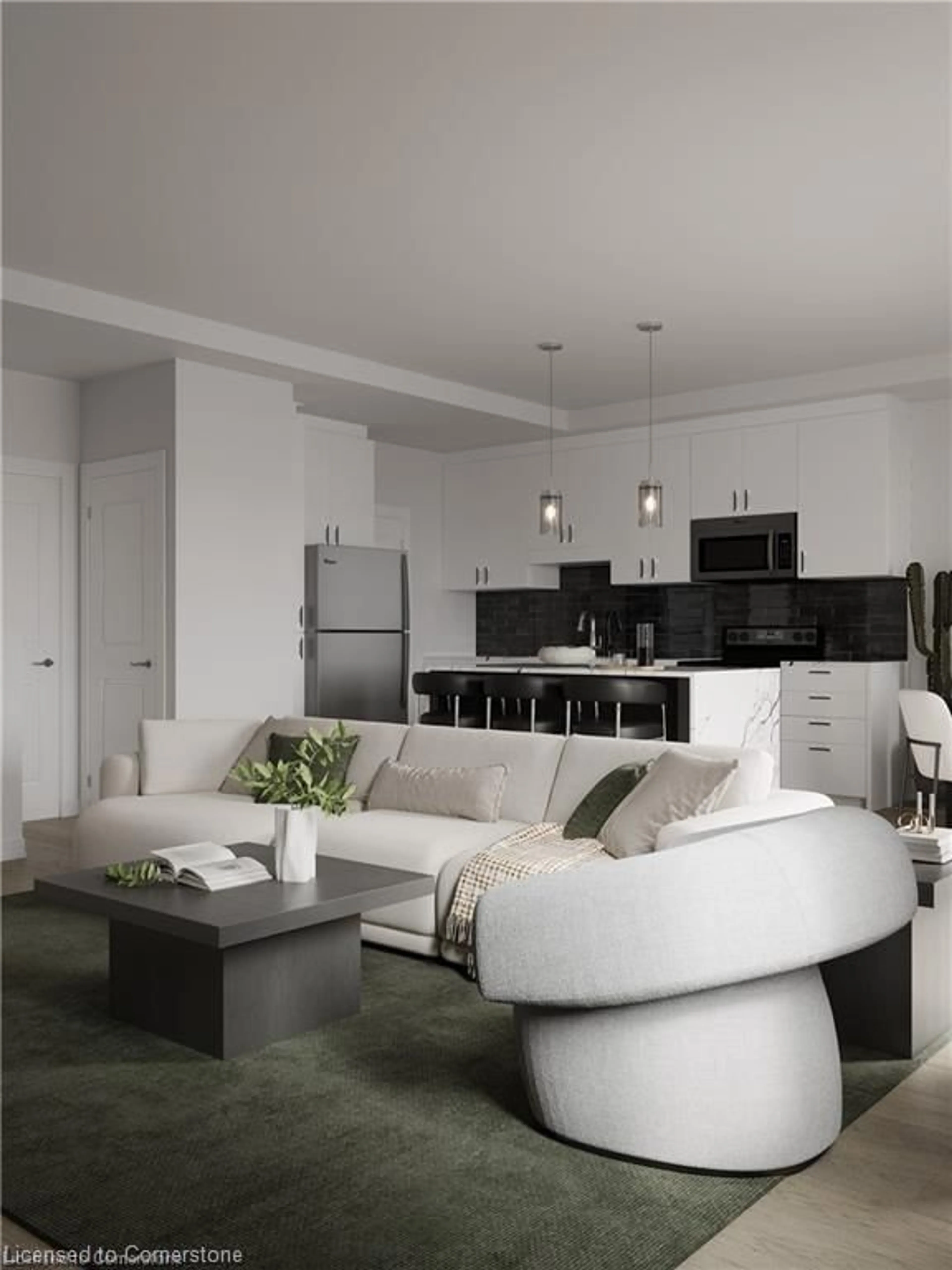 Living room with furniture, unknown for 525 Erinbrook Dr #C062, Kitchener Ontario N2E 3M8
