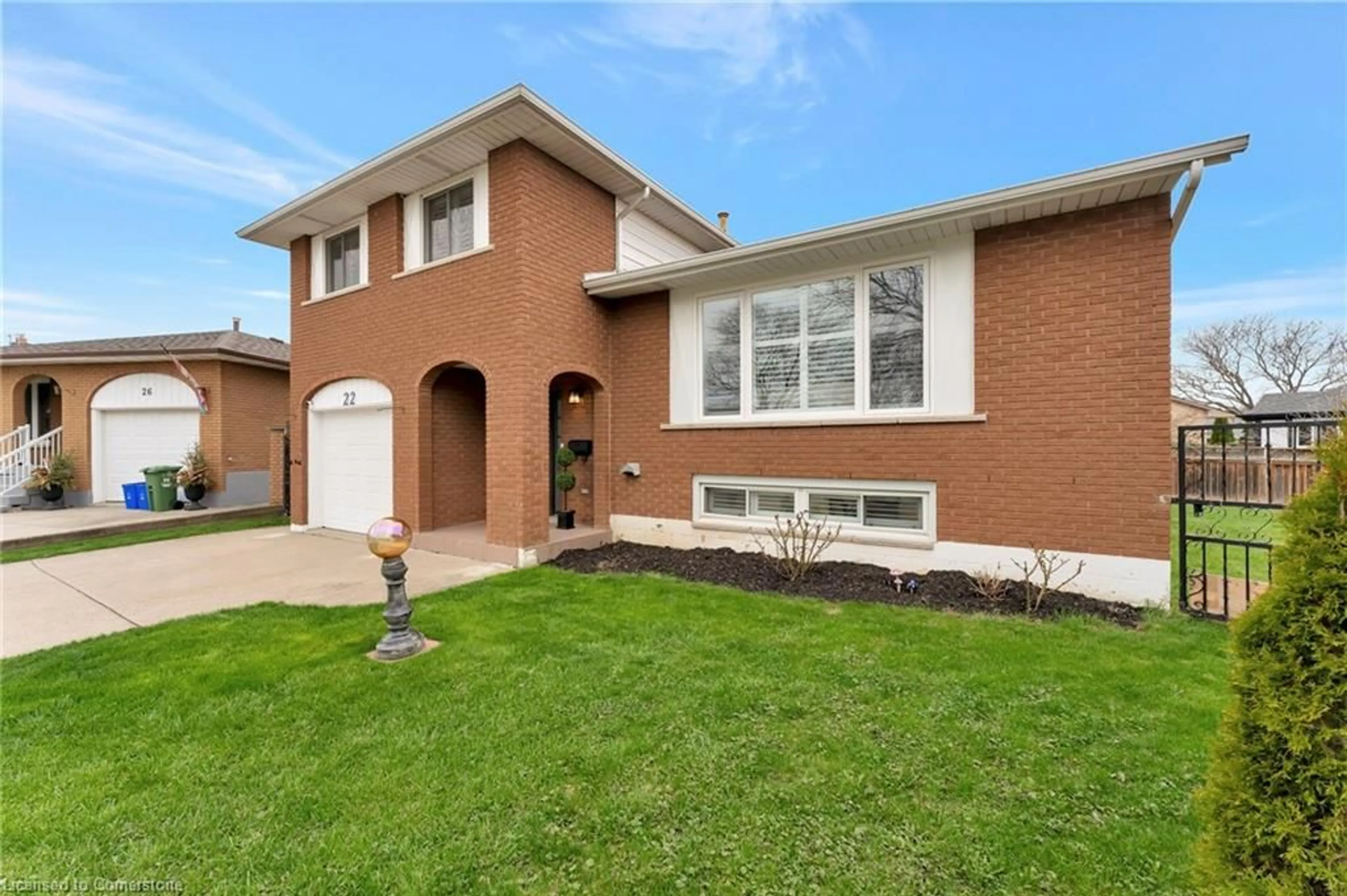 Home with brick exterior material, street for 22 Renner Crt, Hamilton Ontario L8K 6J4