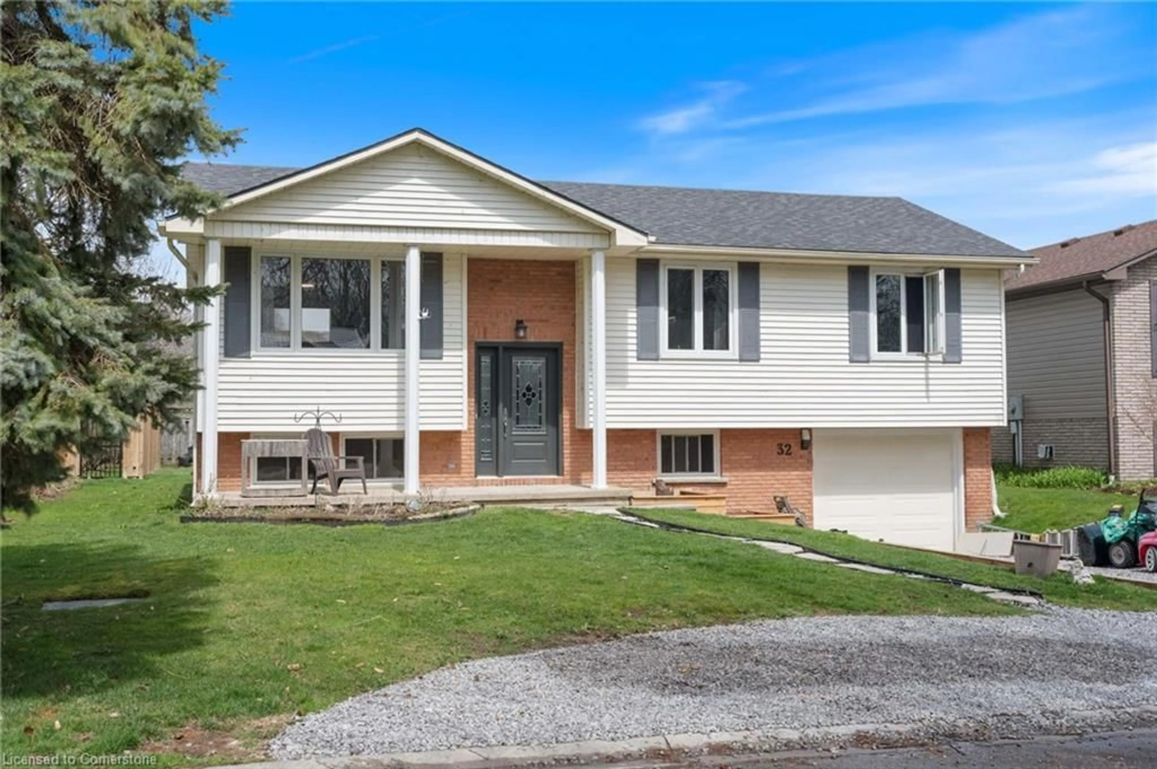 Home with vinyl exterior material, street for 32 Dixon Dr, Port Dover Ontario N0A 1N4