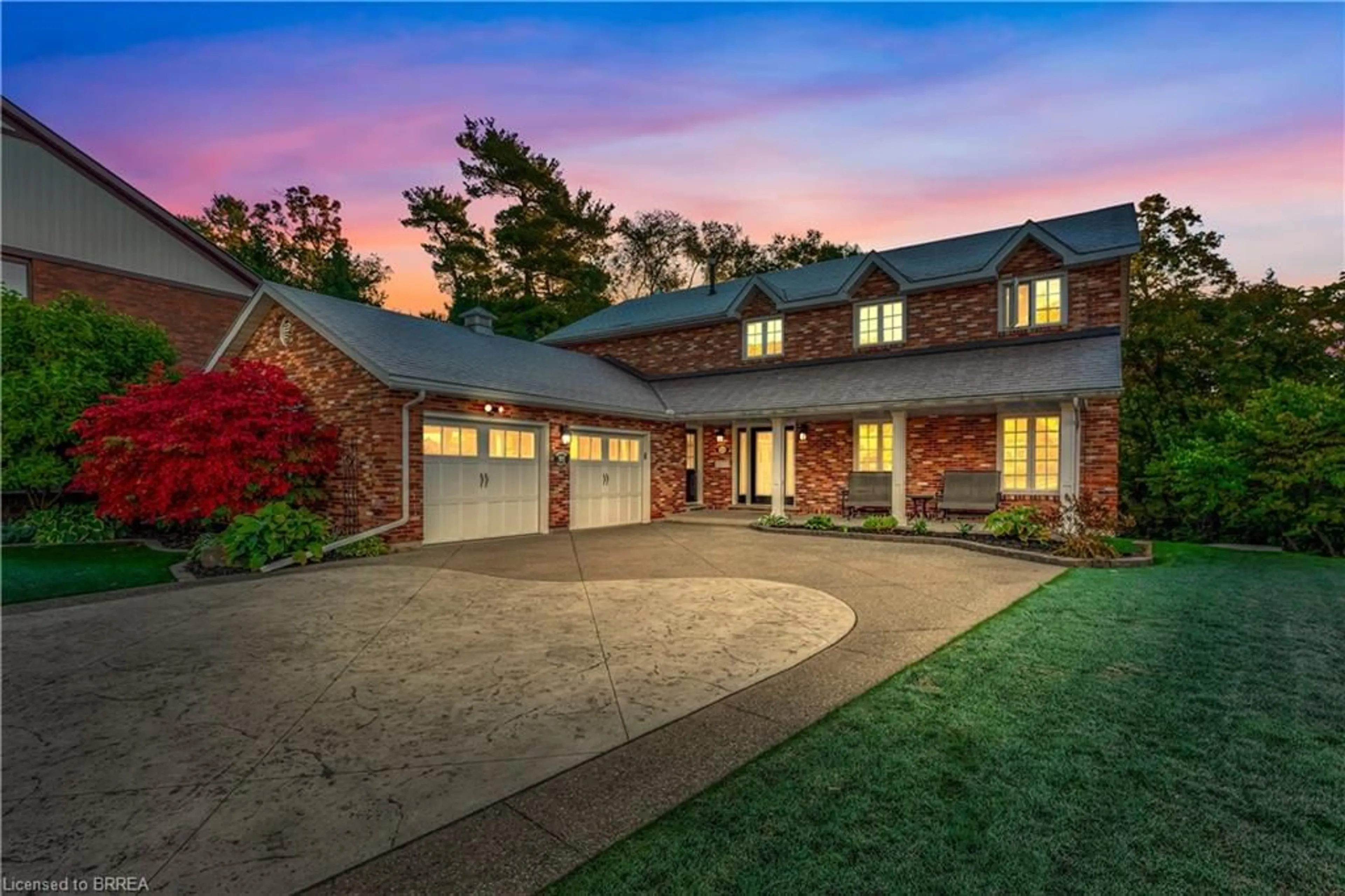 Home with brick exterior material, street for 23 Scarfe Gdns, Brantford Ontario N3T 6B2