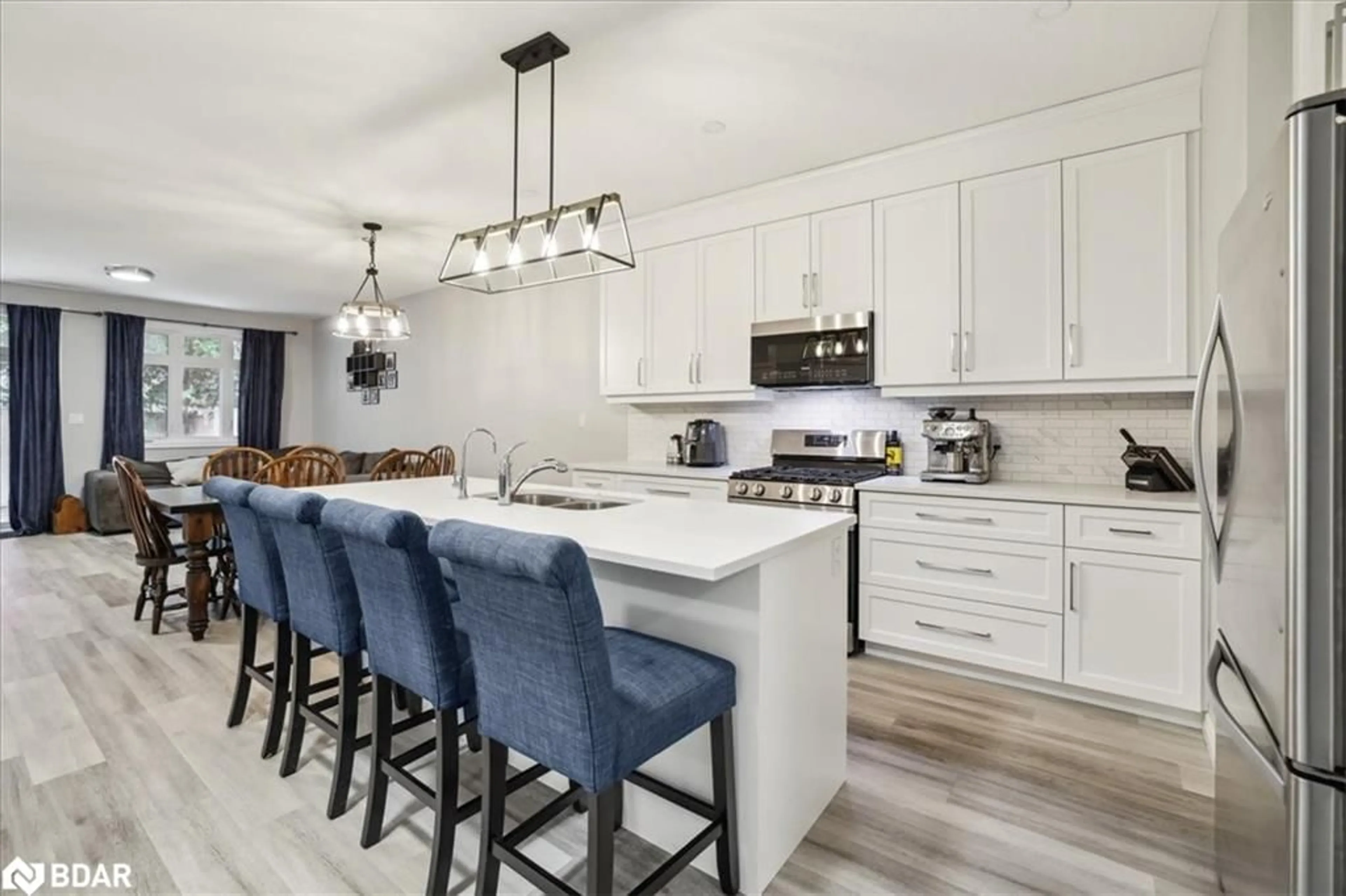 Open concept kitchen, ceramic/tile floor for 44 Main St, Innerkip Ontario N0J 1M0