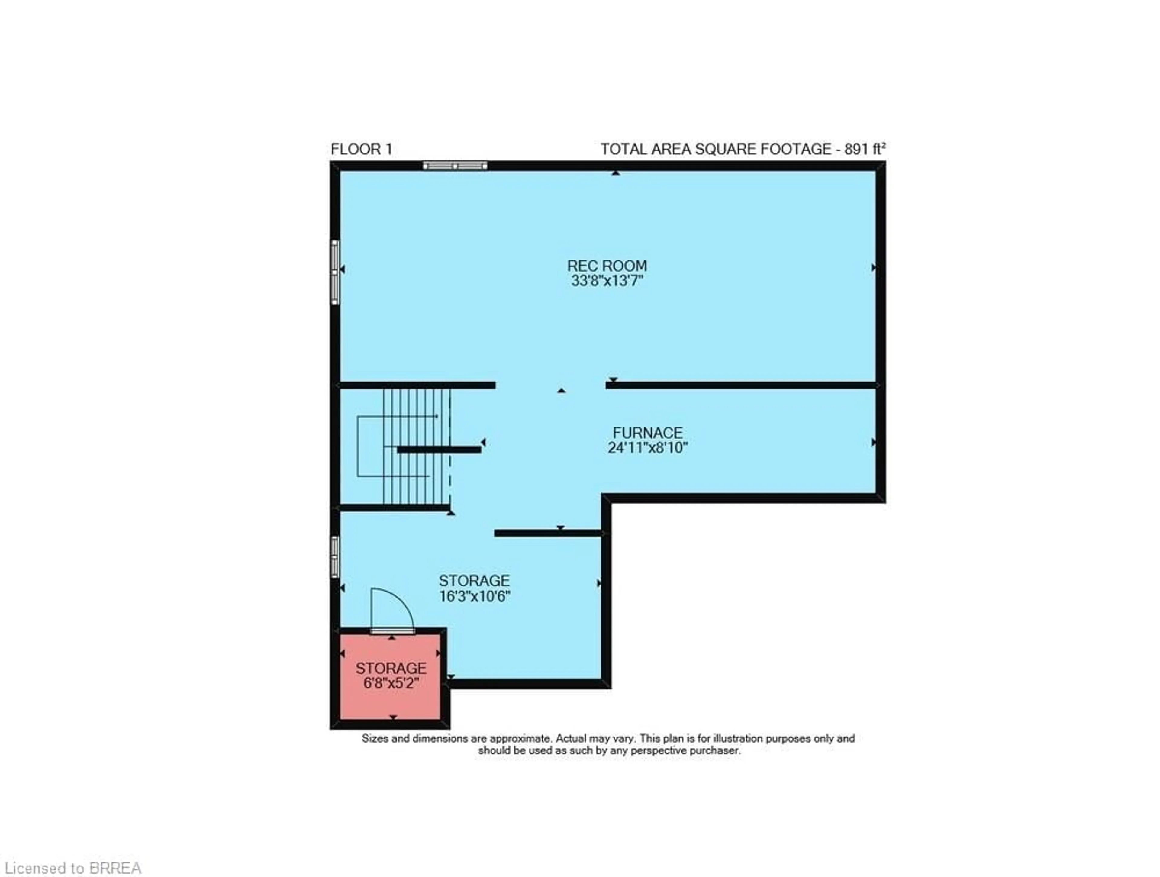 Floor plan for 505 Lakeview Dr, Woodstock Ontario N4T 0C7