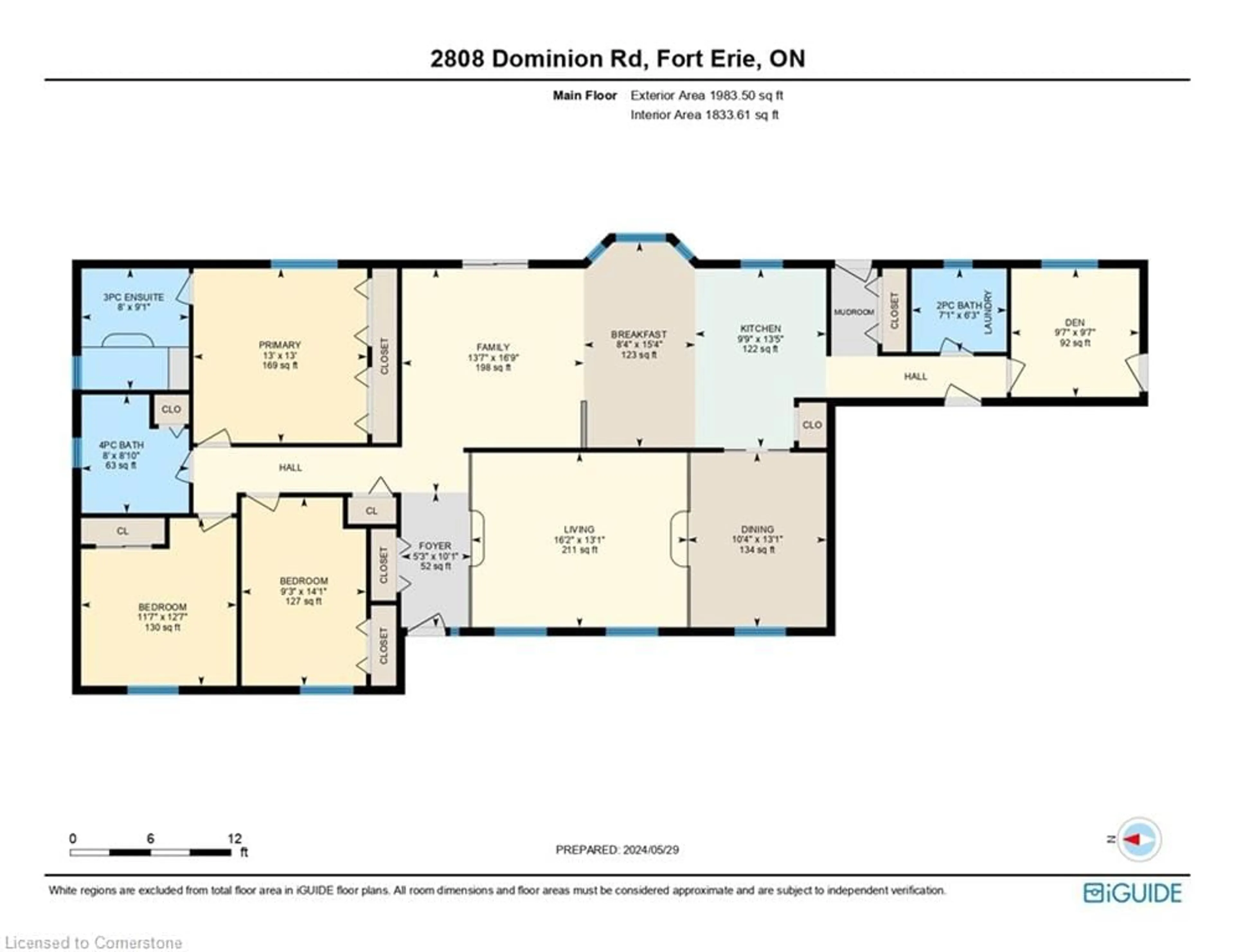 Floor plan for 2808 Dominion Rd, Fort Erie Ontario L0S 1N0