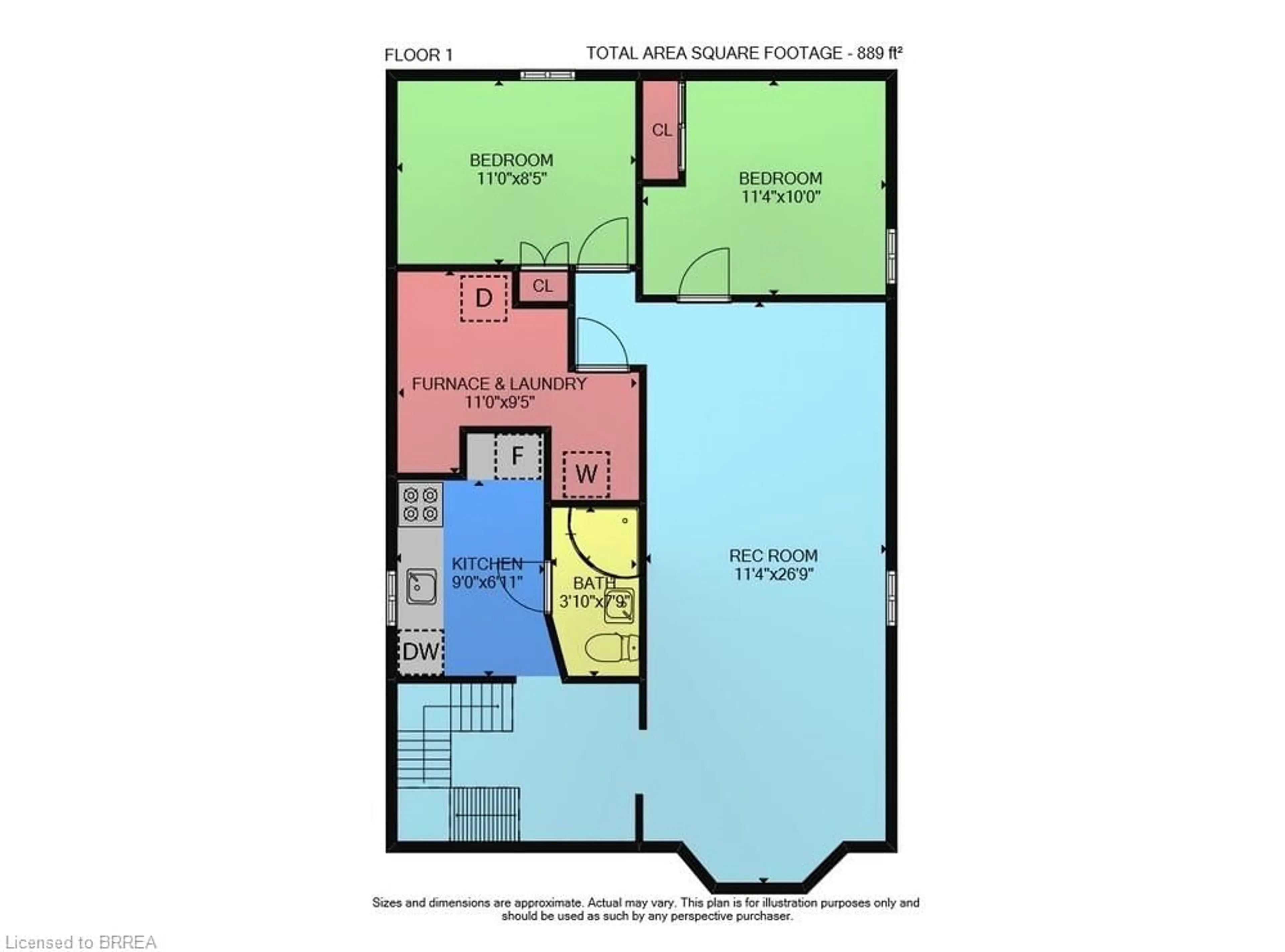 Floor plan for 15 D'arcy Crt, Hamilton Ontario L8V 2B9