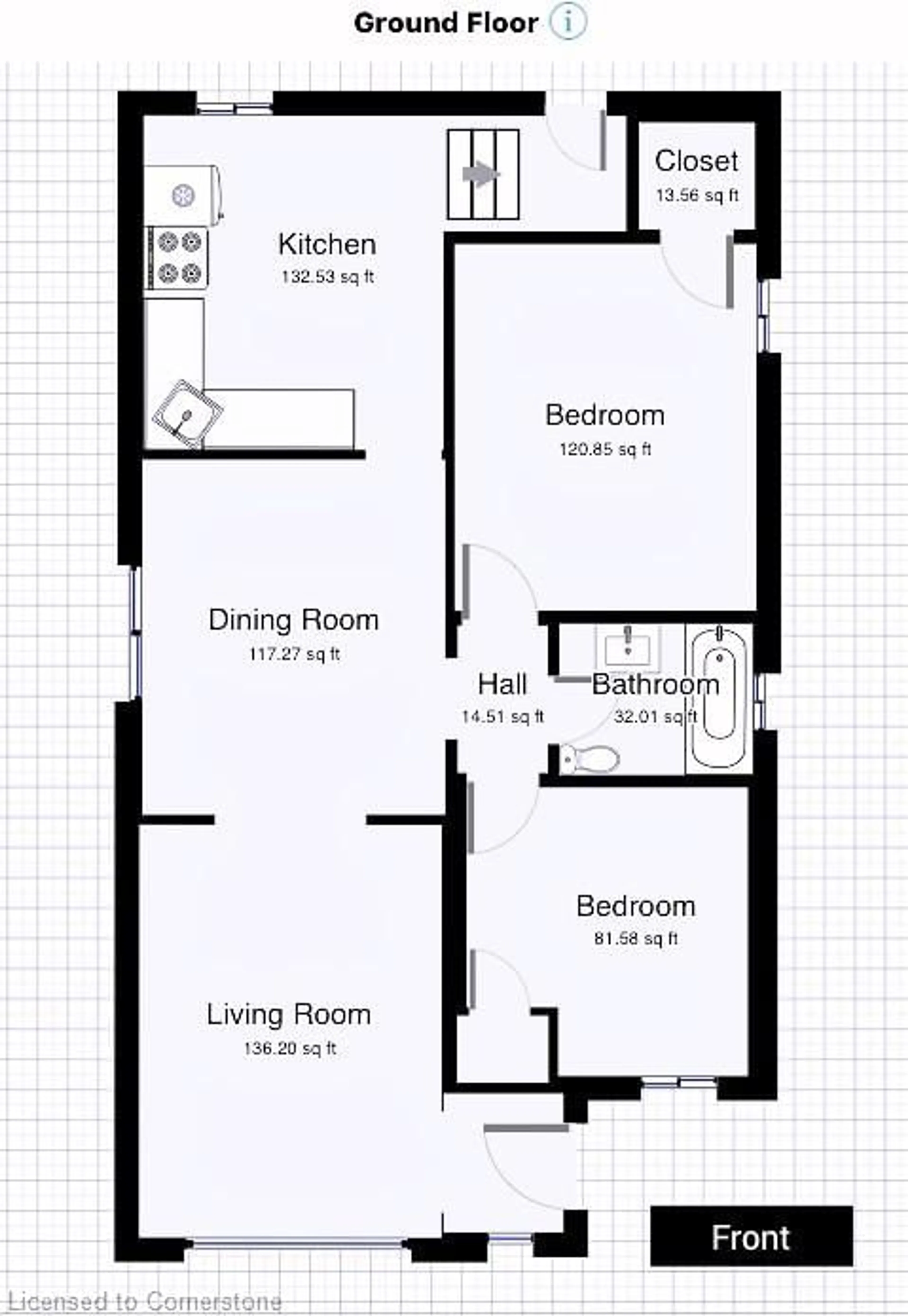 Floor plan for 57 Paradise Rd, Hamilton Ontario L8S 1S3